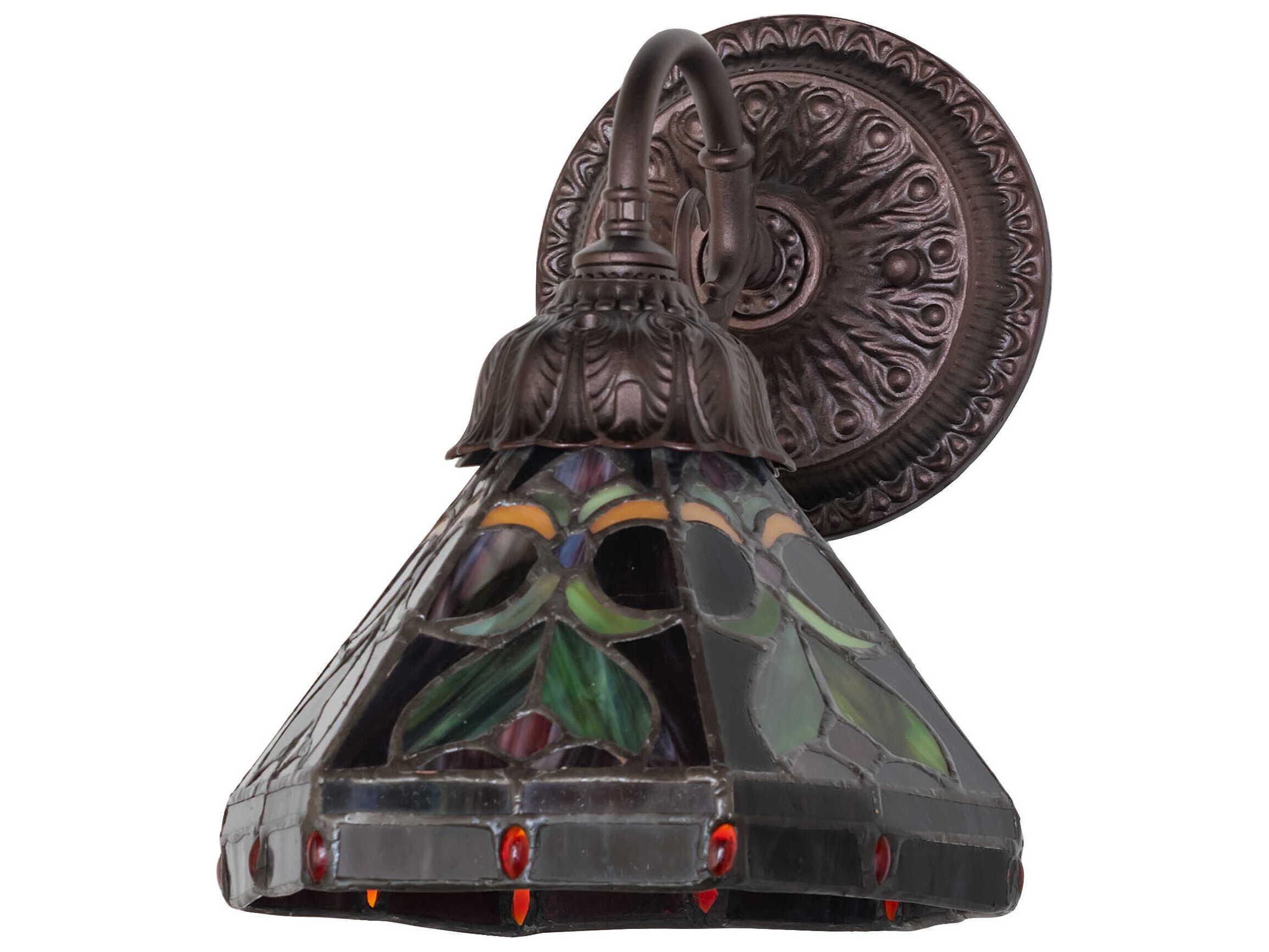 Meyda Middleton 1-Light Mahogany Bronze Wall Sconce