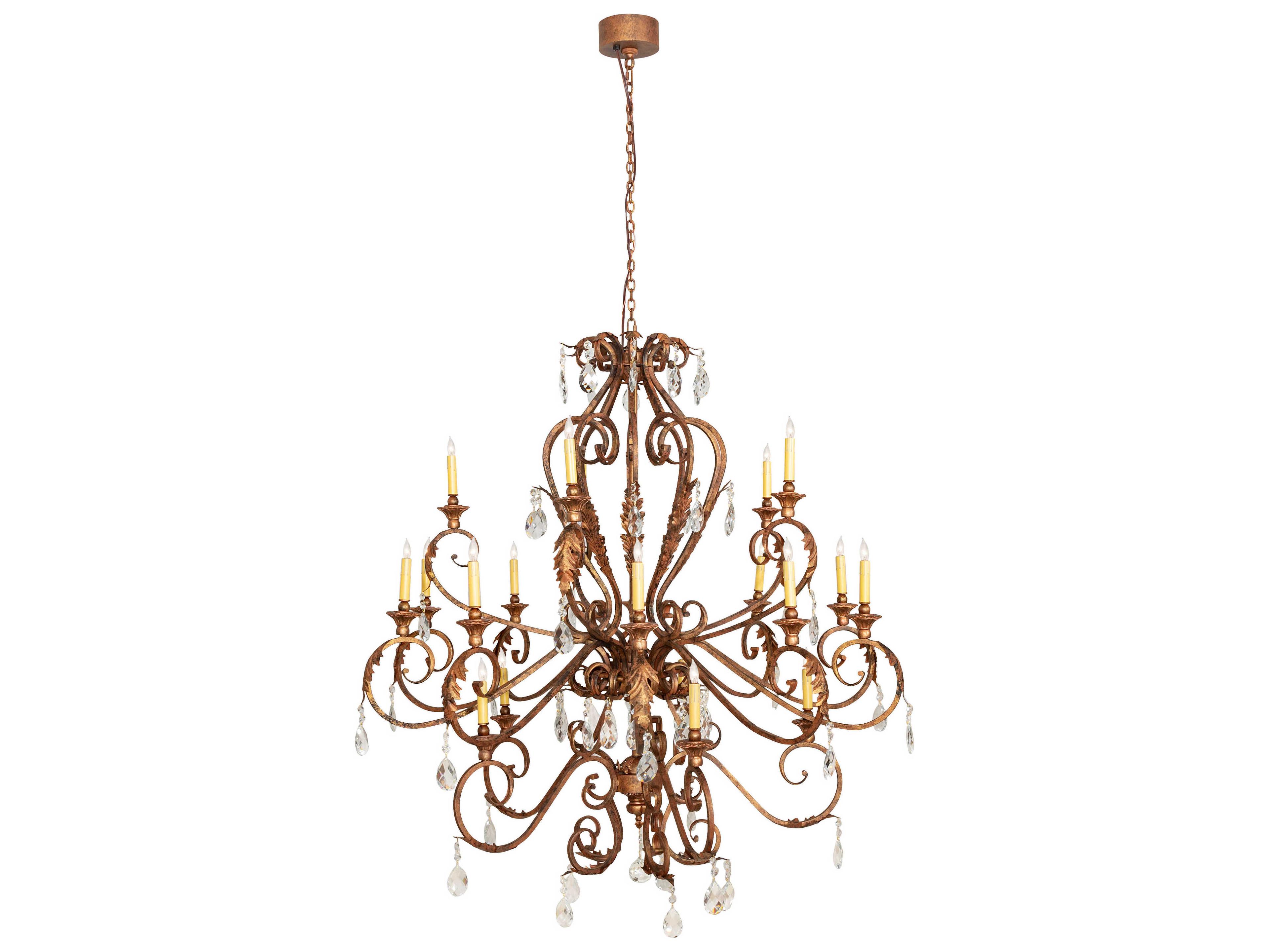 Meyda Serratina 20-Light Autumn Leaf Chandelier