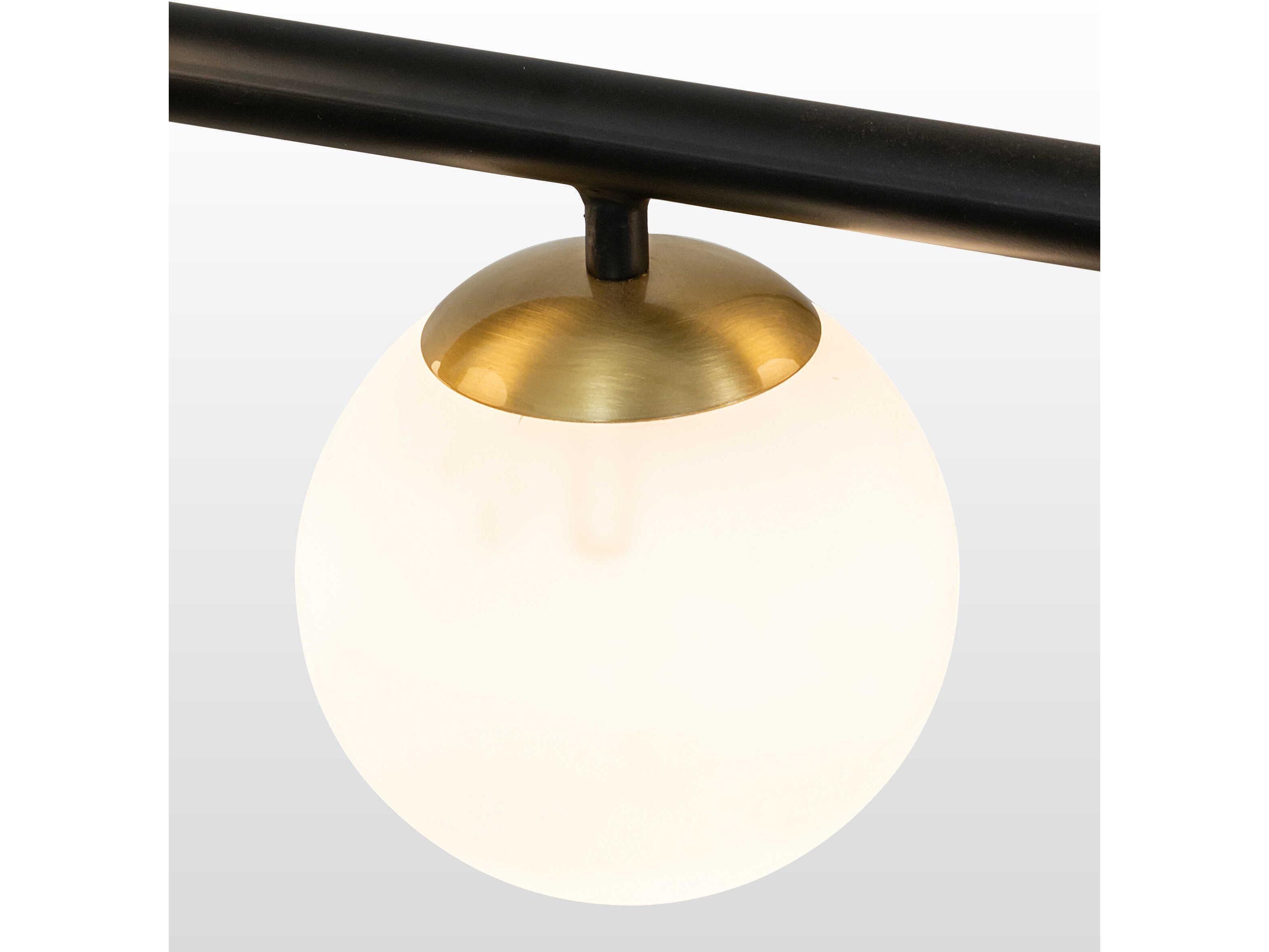 Meyda Bola 7-Light Solar Black Globe Island Pendant