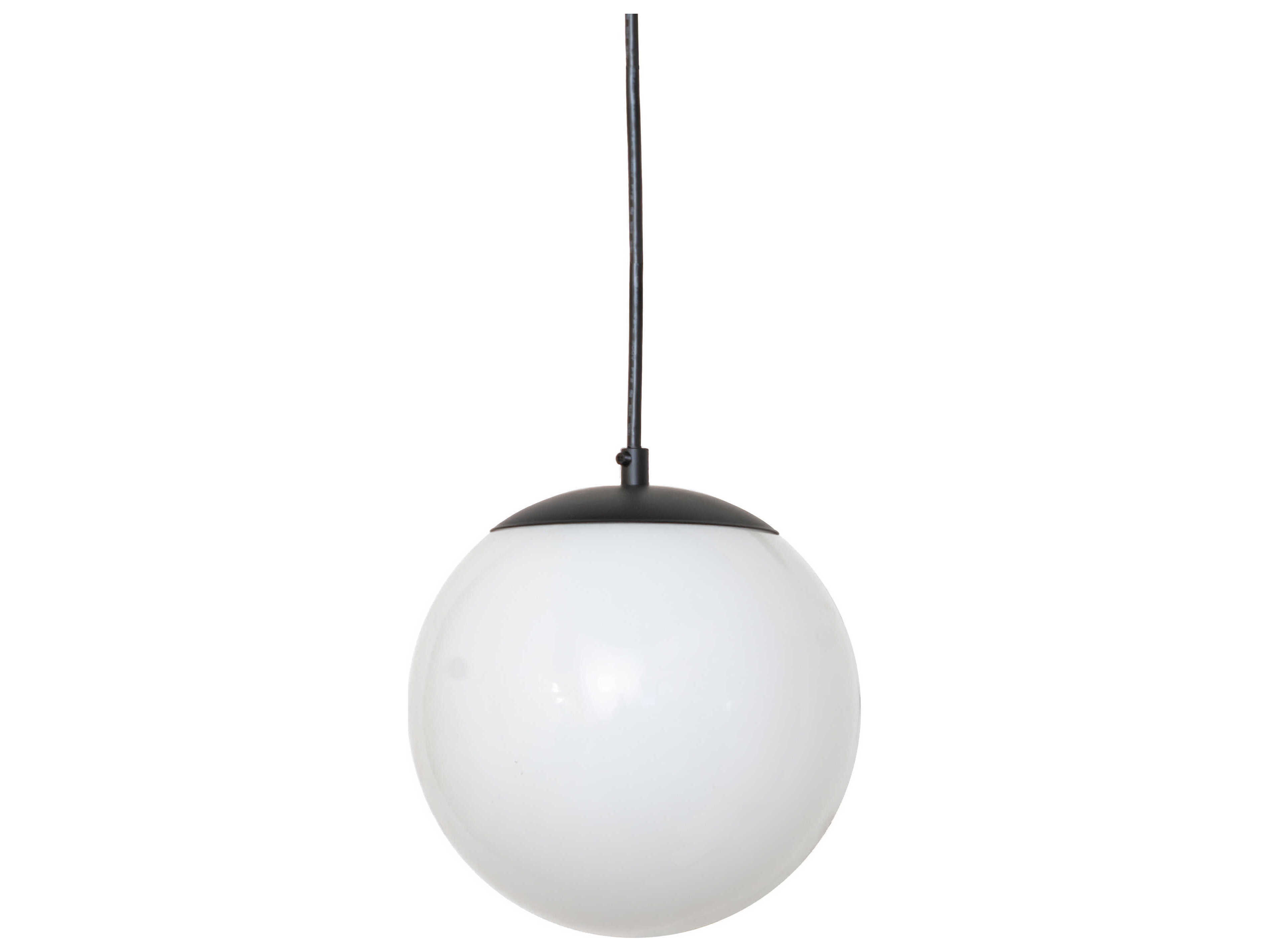 Meyda Bola 1-Light Solar Black Globe Mini Pendant