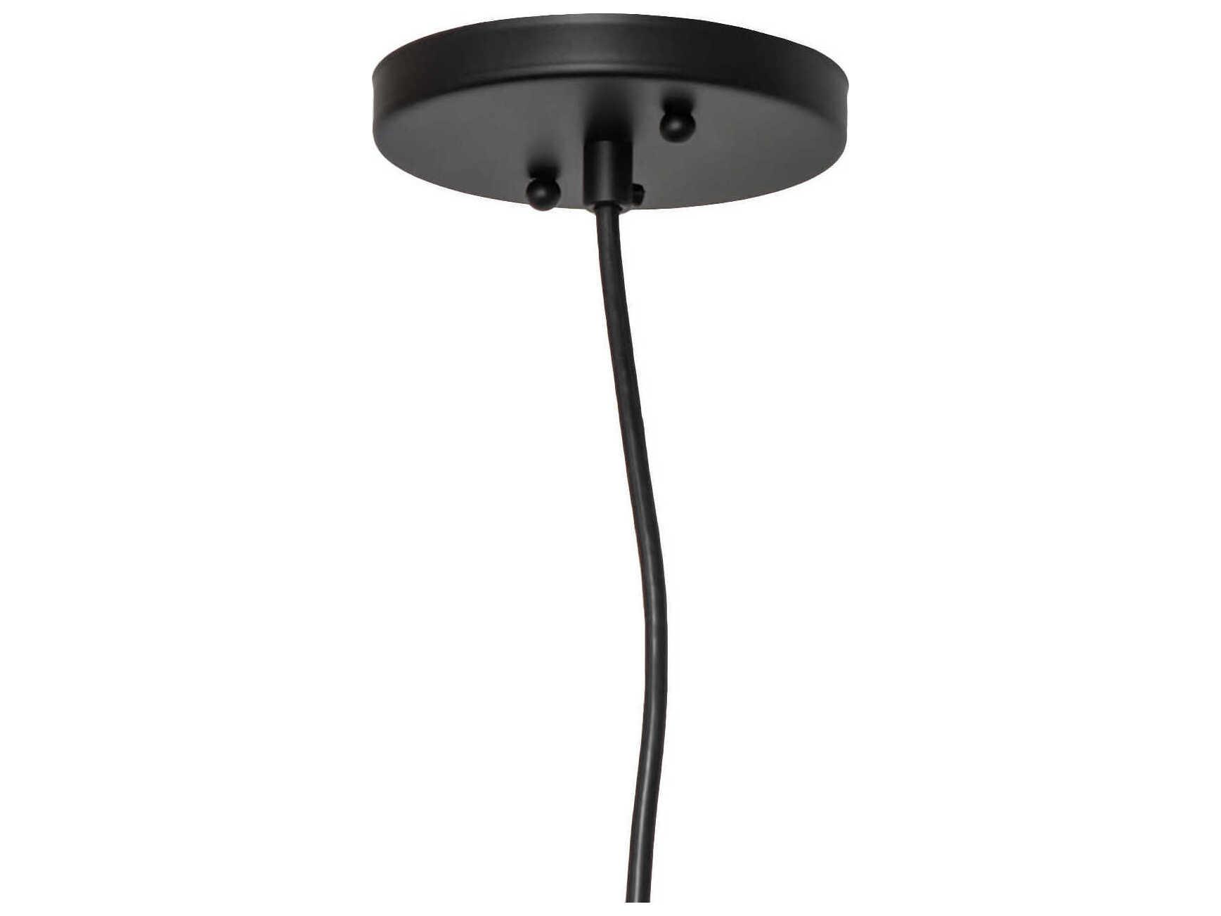 Meyda Bola 1-Light Solar Black Globe Mini Pendant