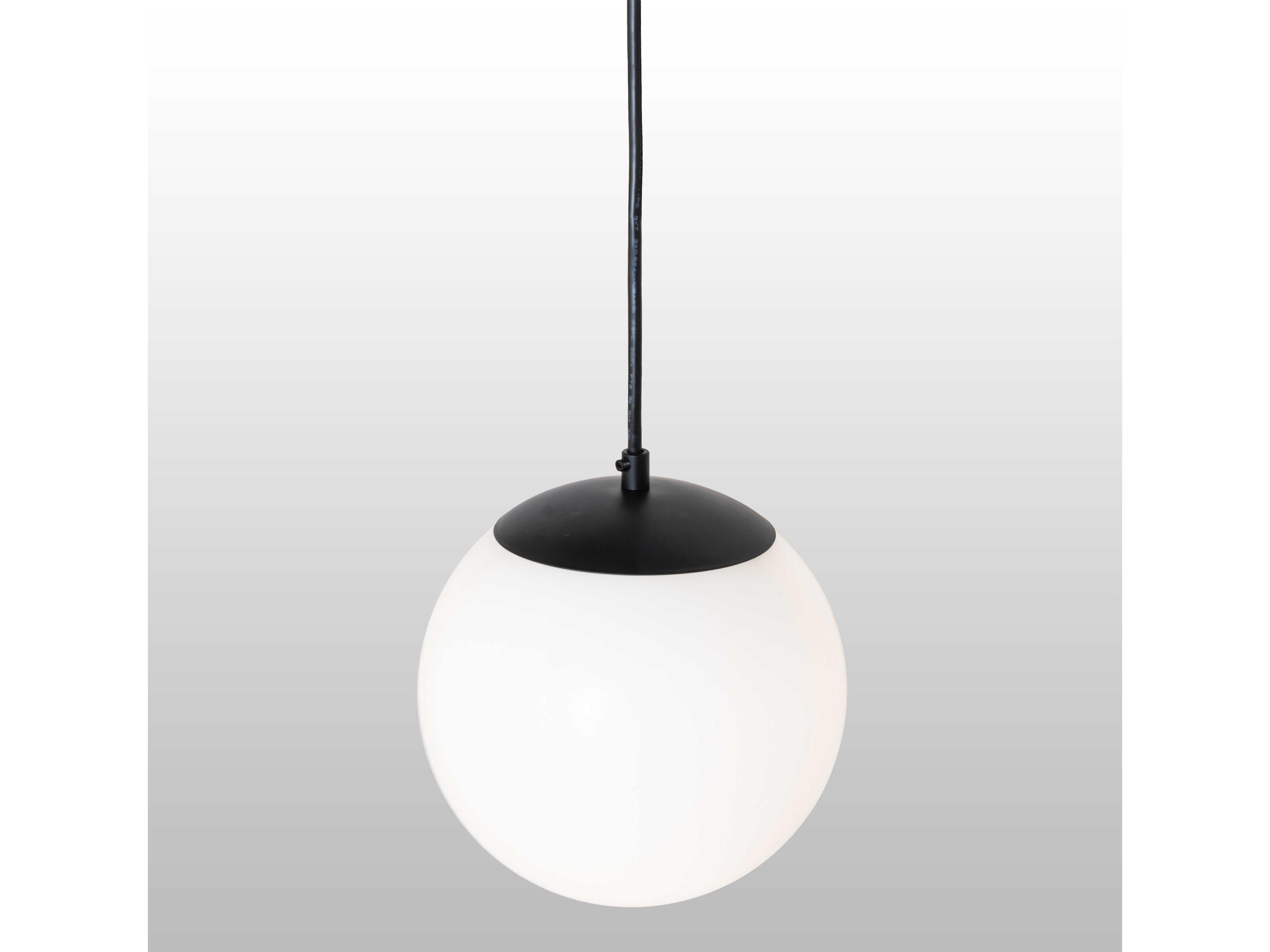 Meyda Bola 1-Light Solar Black Globe Mini Pendant