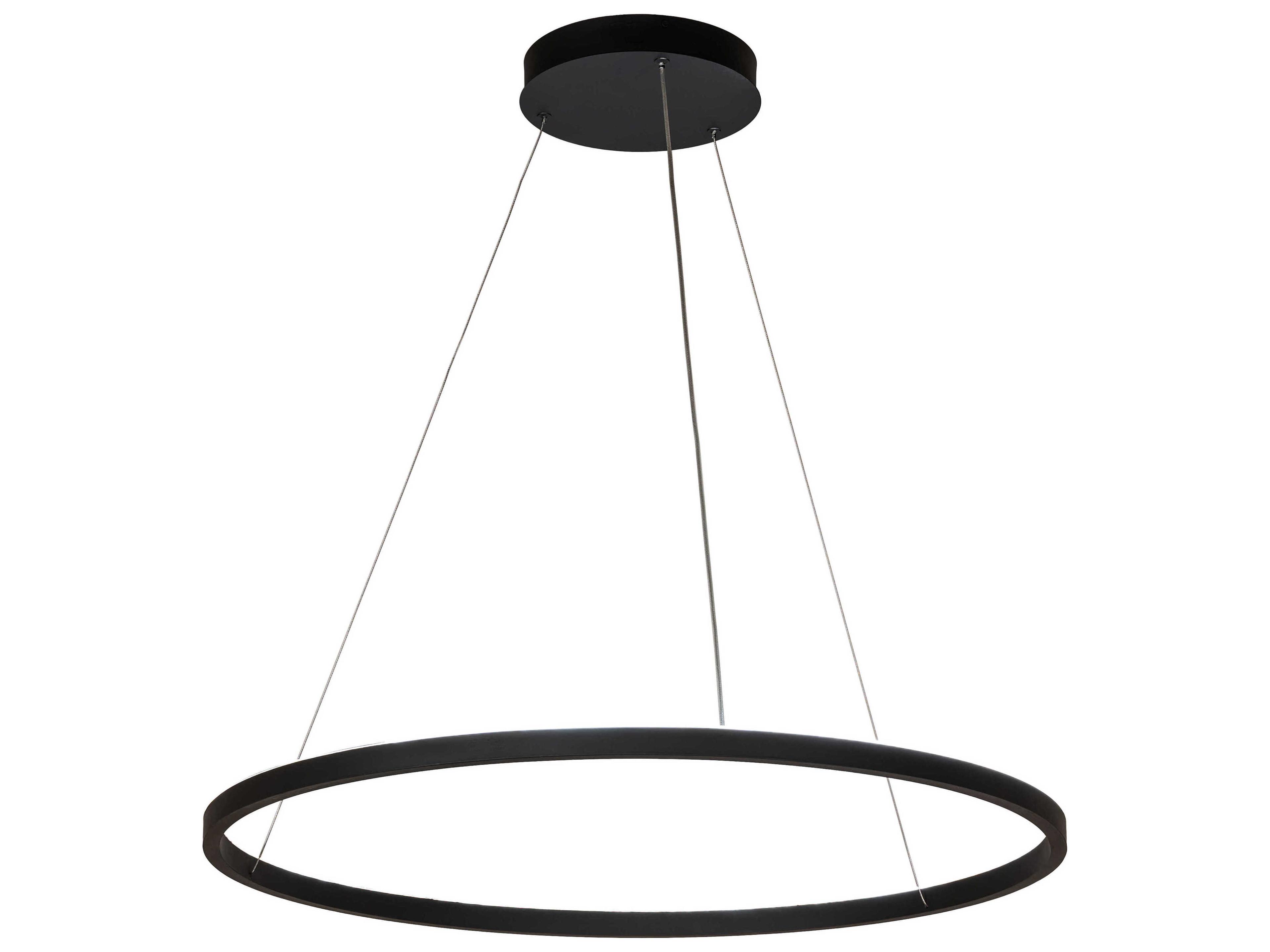 Meyda Anillo Solar Black Round Pendant