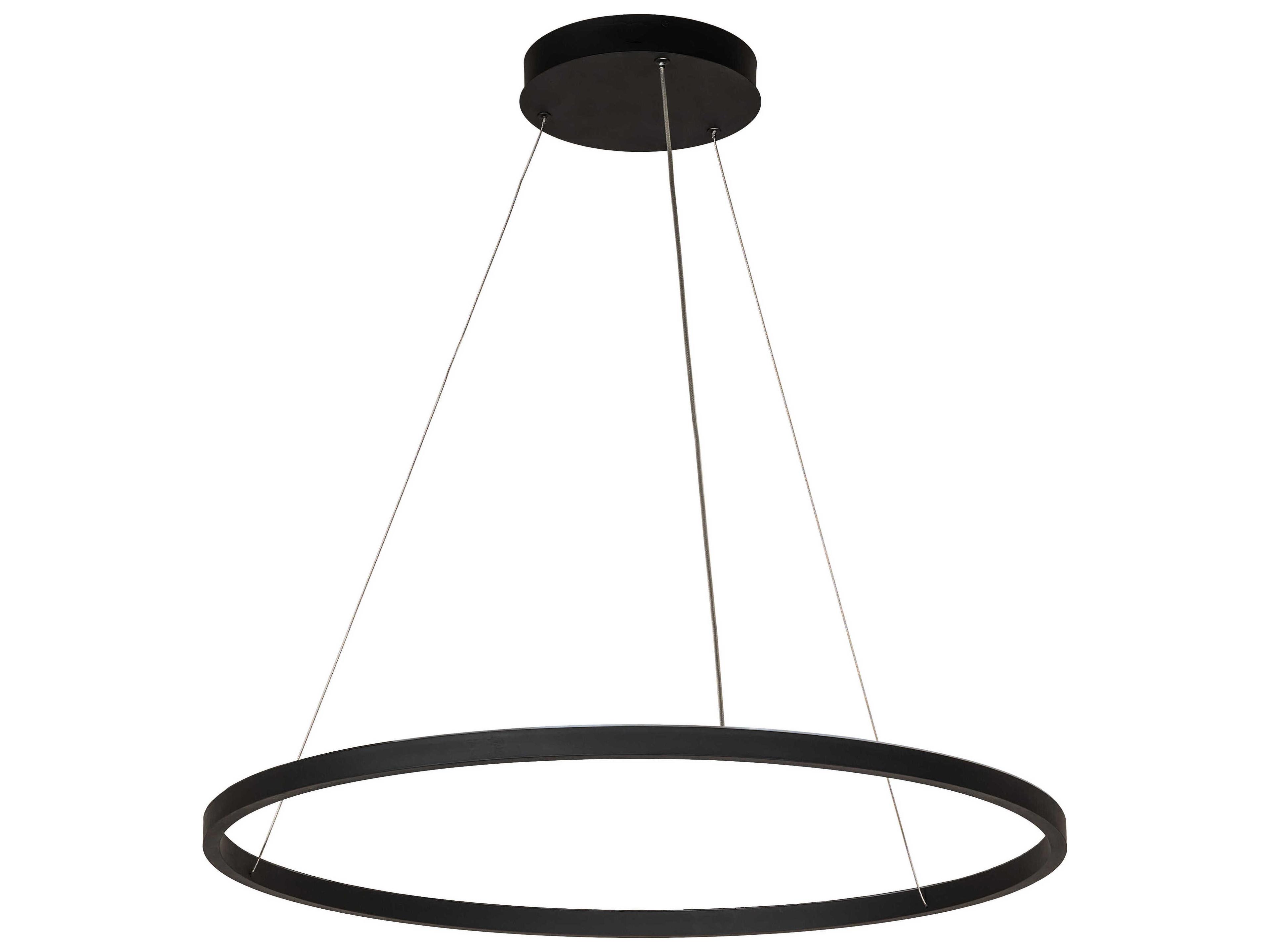 Meyda Anillo Solar Black Round Pendant