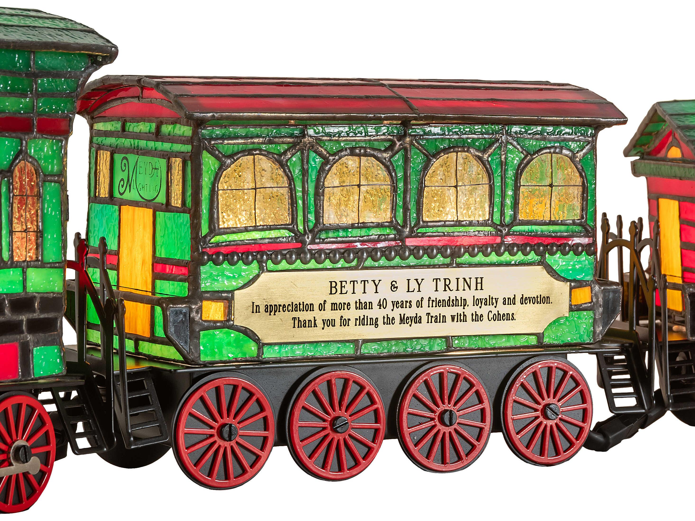 Meyda Personalized Stained Glass Green Table Lamp