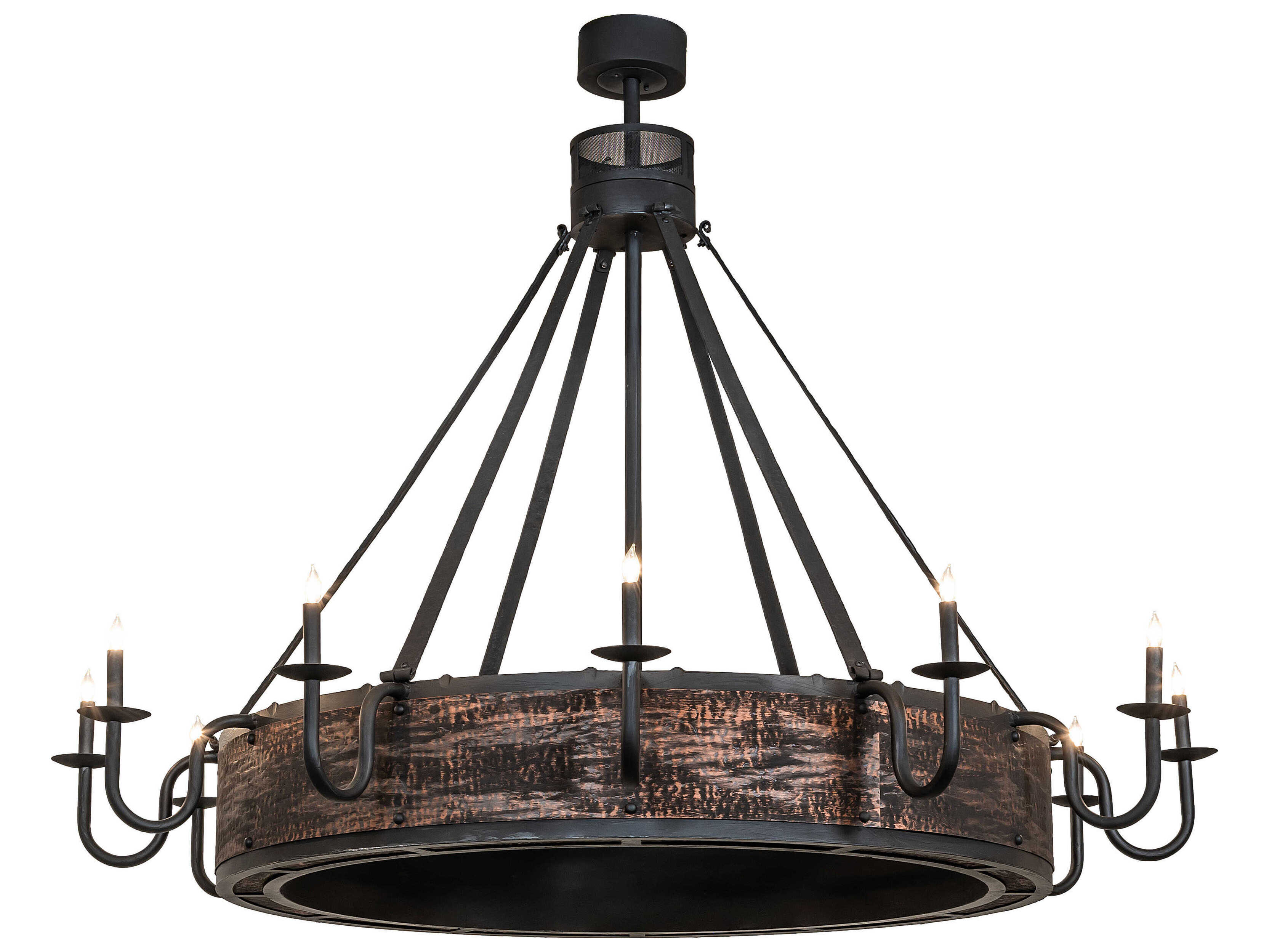 Meyda Costello 12-Light Costello Black Chandelier