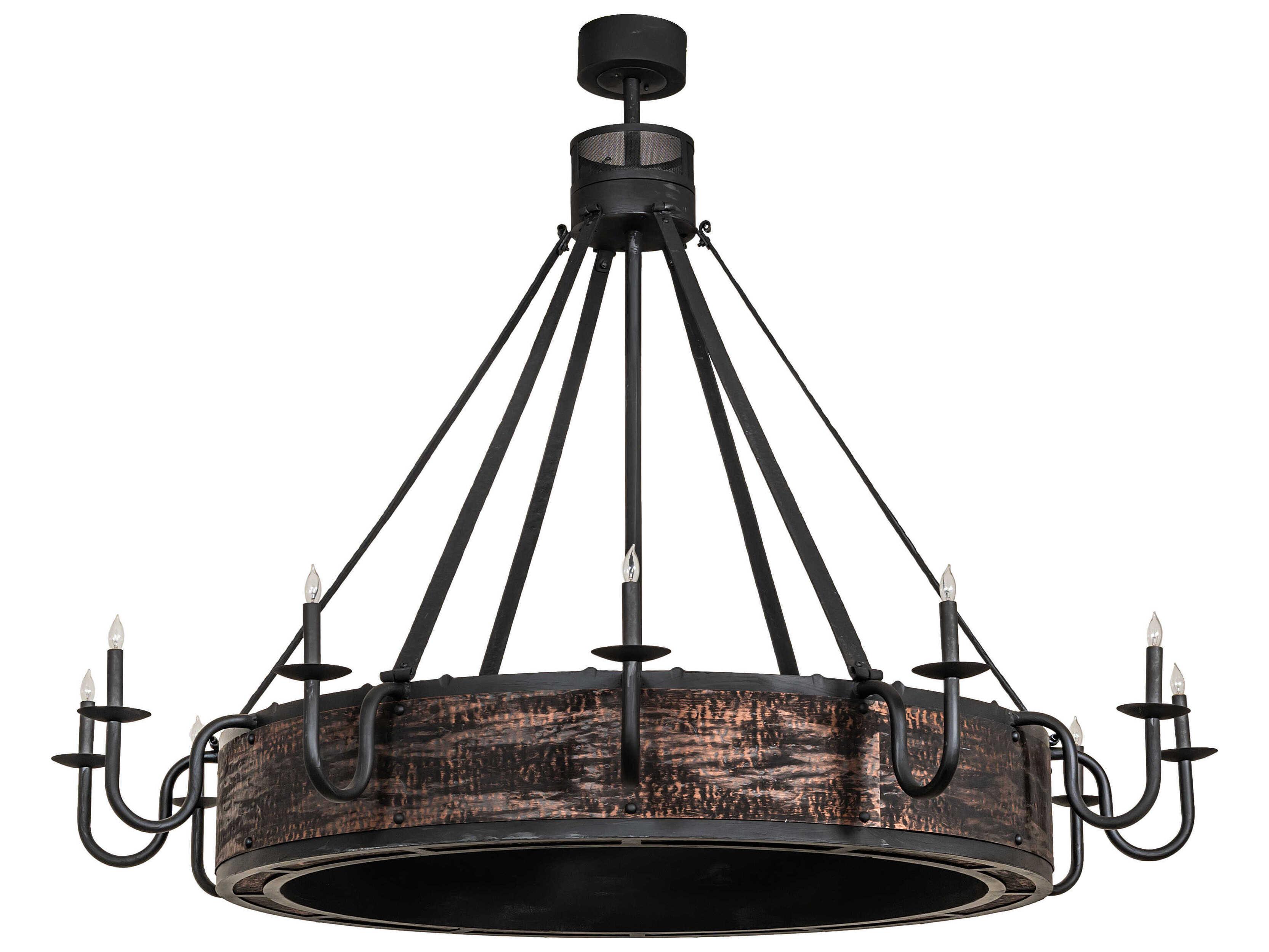 Meyda Costello 12-Light Costello Black Chandelier