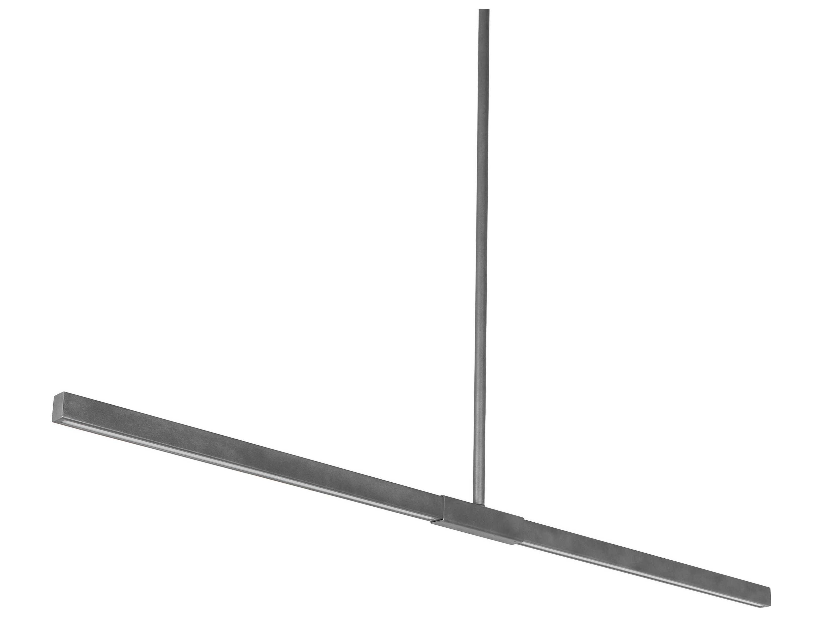 Meyda Trax Blackened Pewter Gray Linear Island Pendant