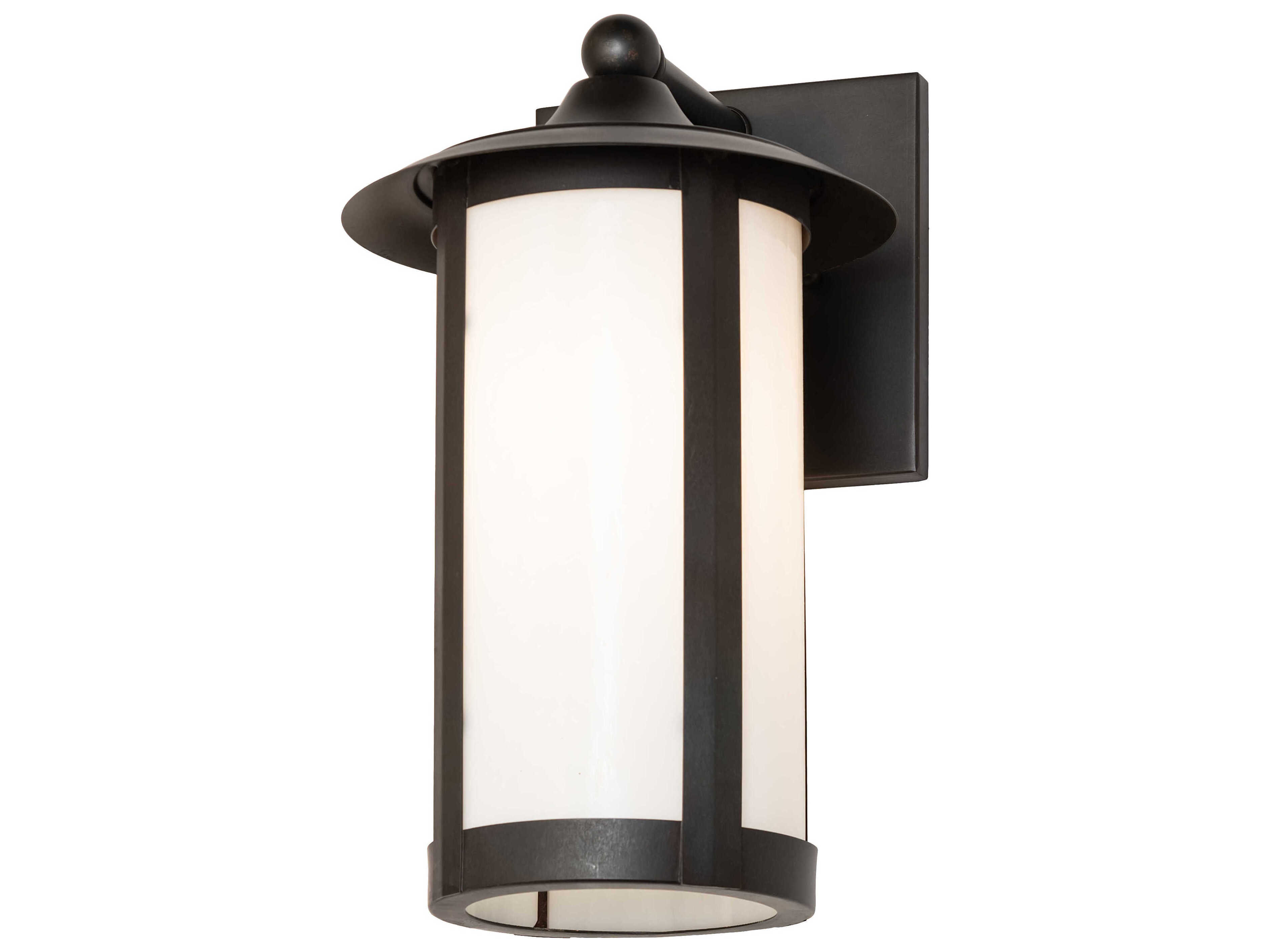 Meyda Fulton 1-Light Black Patina Outdoor Wall Light