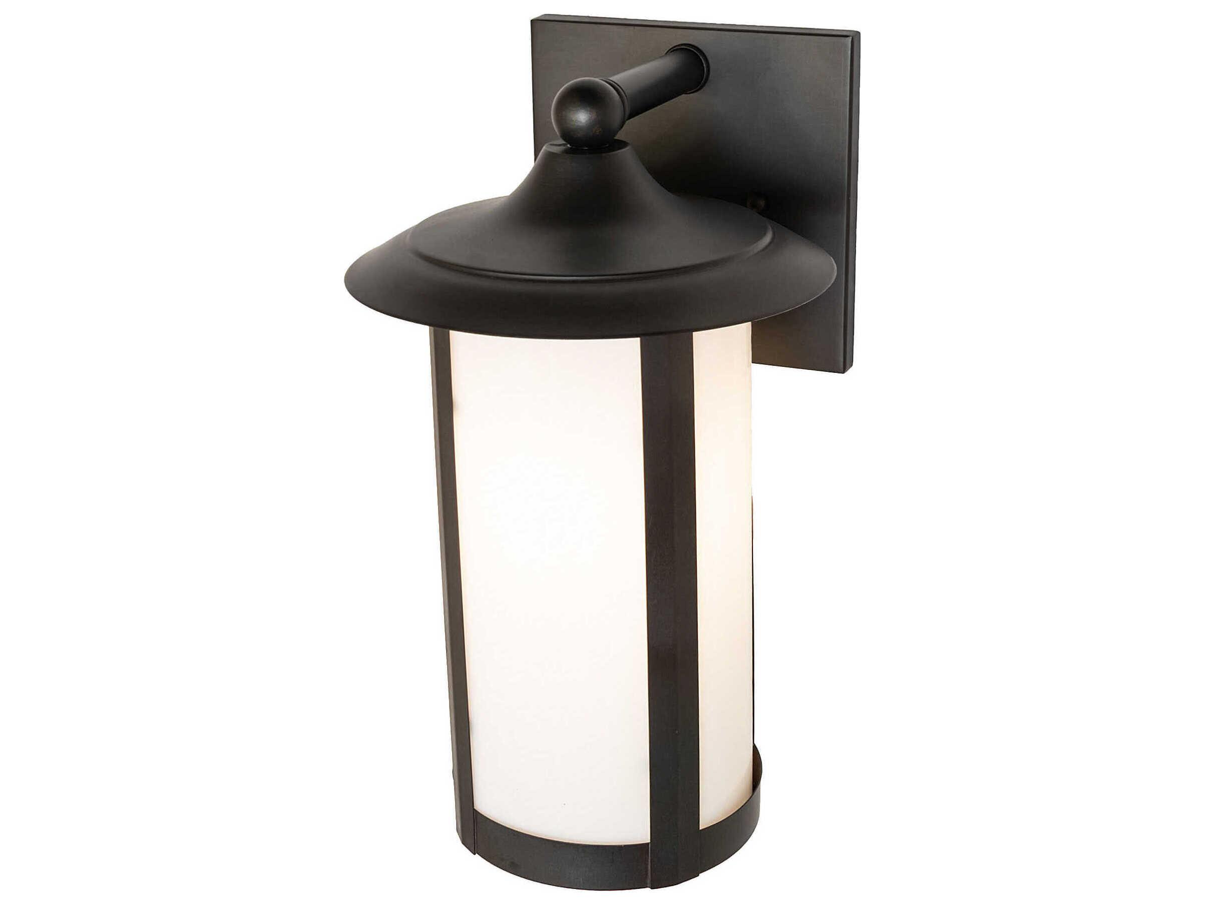 Meyda Fulton 1-Light Black Patina Outdoor Wall Light