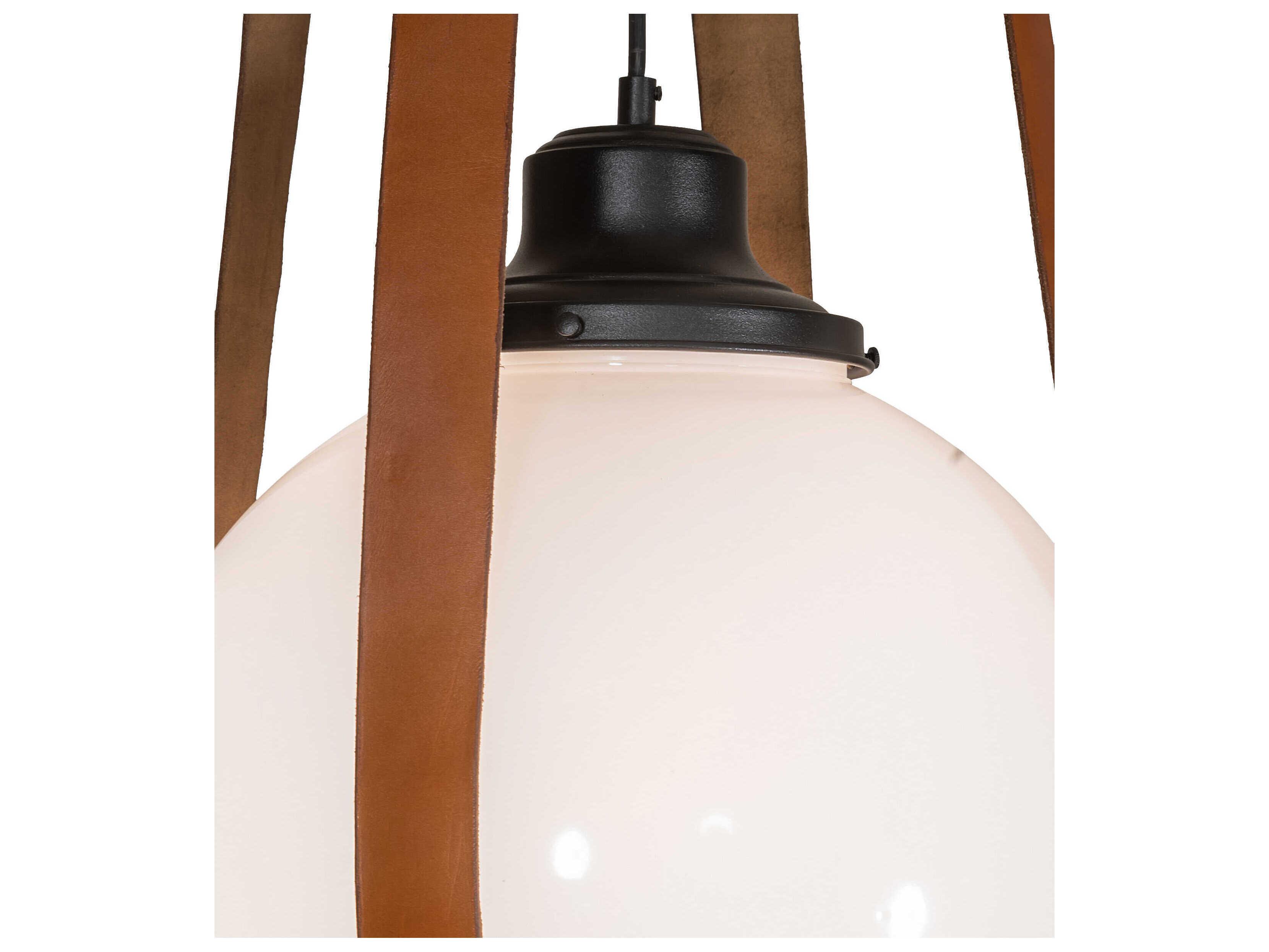 Meyda Bola 1-Light Textured Black Globe Pendant