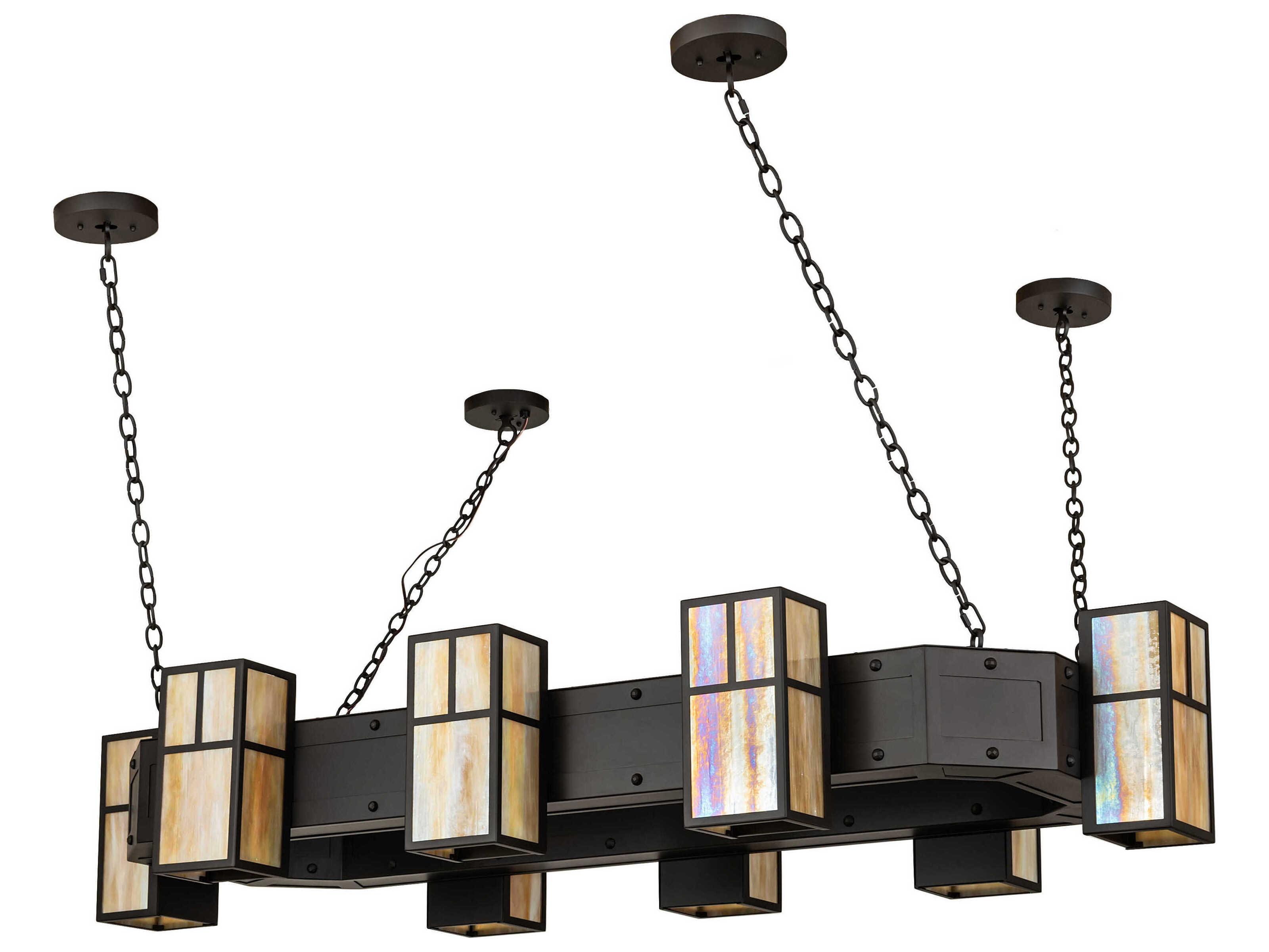 Meyda Hyde Park 8-Light Oil Rubbed Bronze Traditional Island Pendant