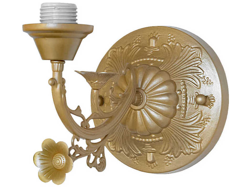 Meyda Victorian 1-Light Sahara Gold Traditional Wall Sconce