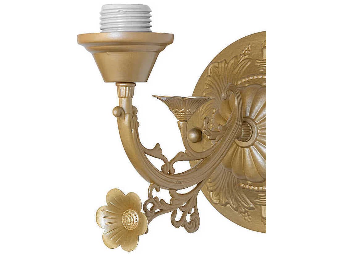 Meyda Victorian 1-Light Sahara Gold Traditional Wall Sconce