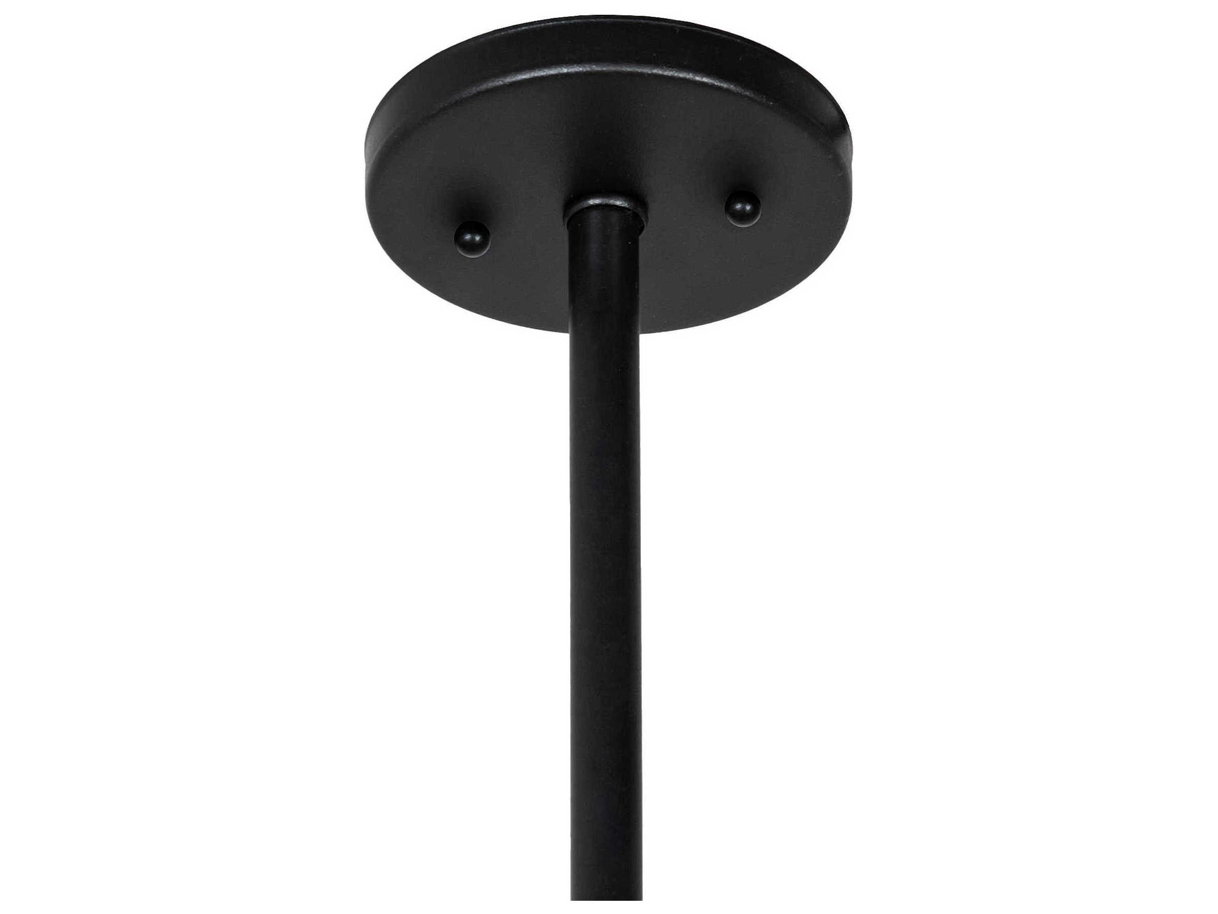 Meyda Euri Tanta 1-Light Textured Black Pendant