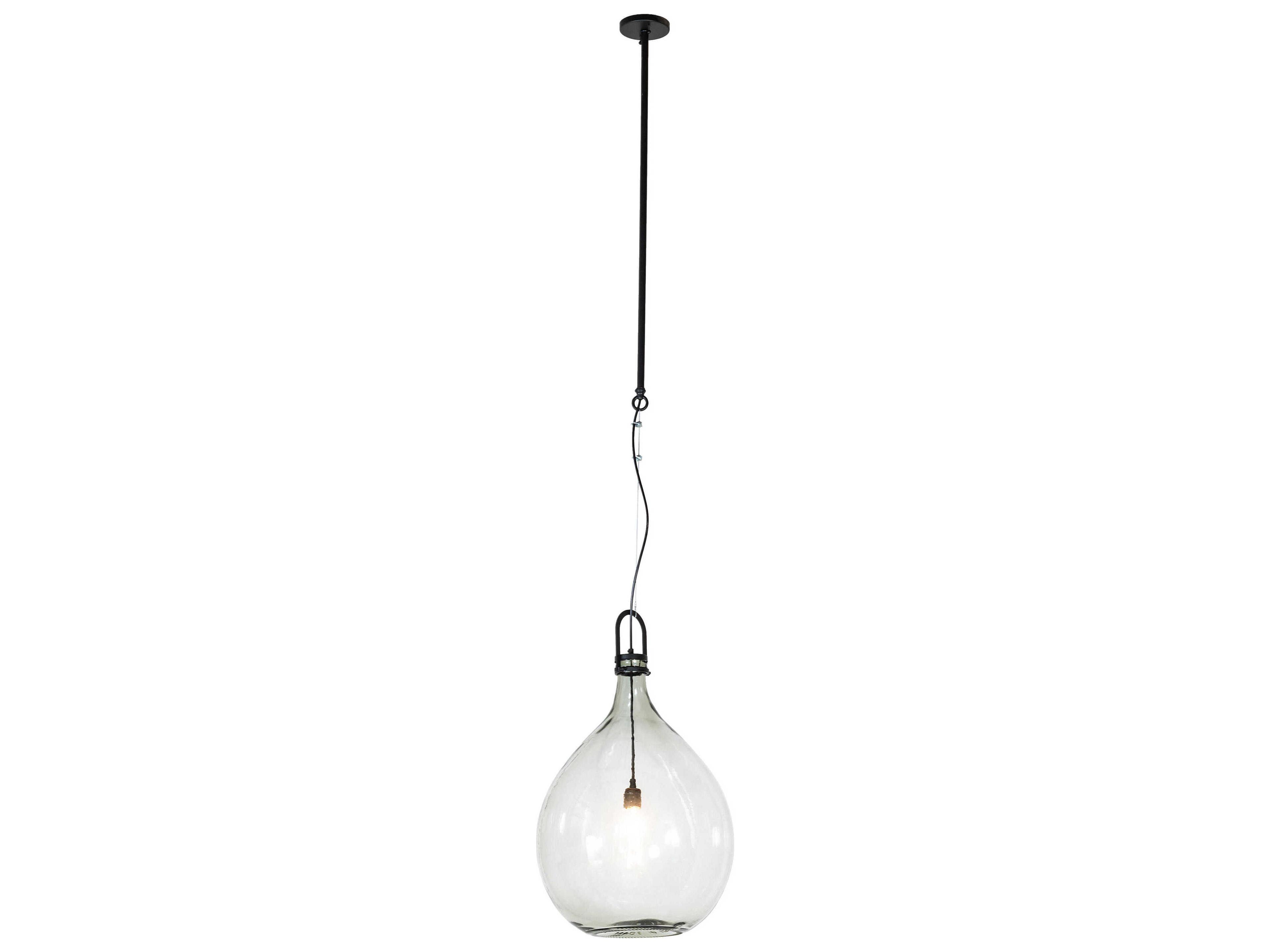 Meyda Euri Tanta 1-Light Textured Black Pendant