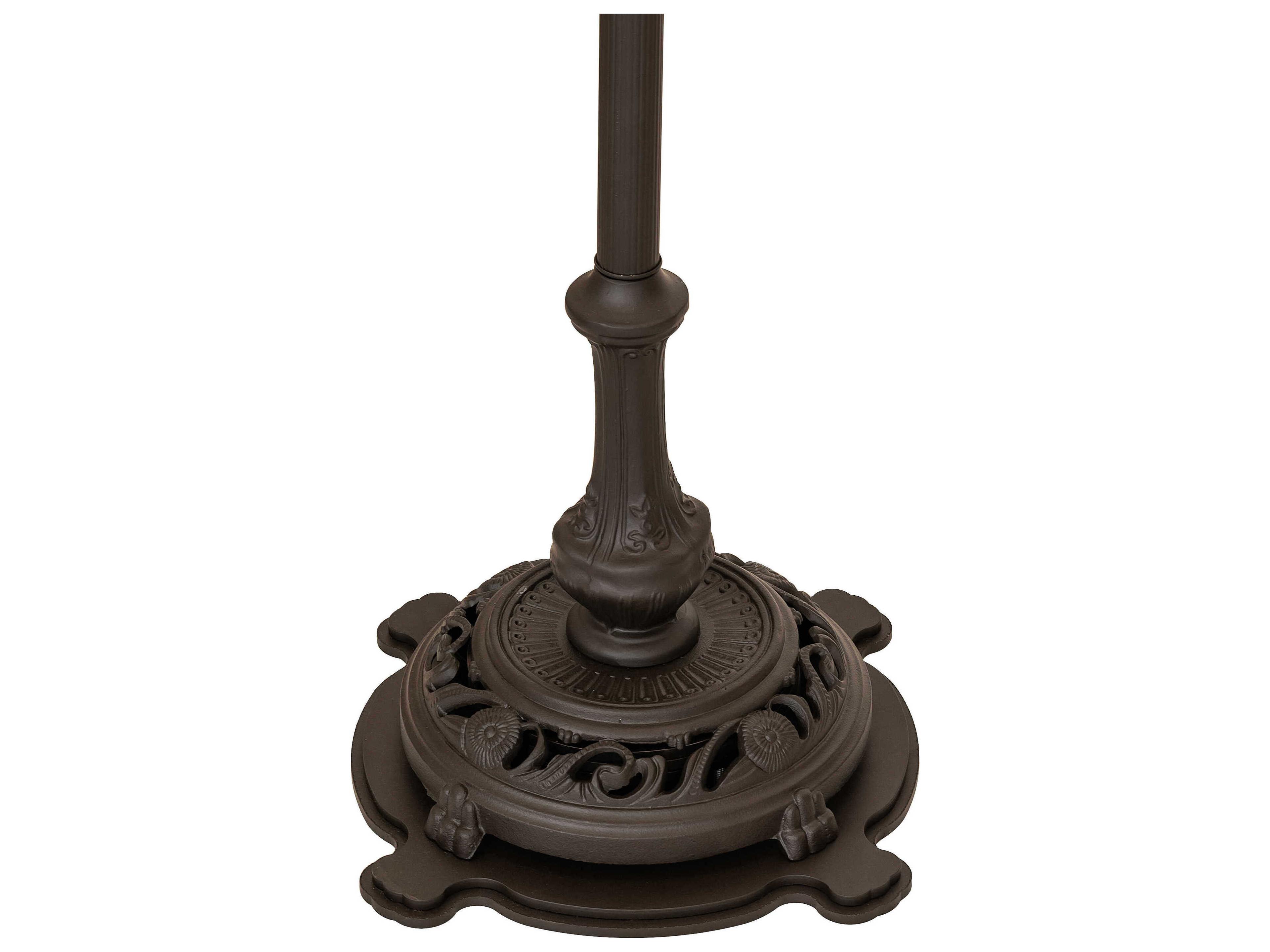 Meyda Ilona Mahogany Bronze Floor Lamp