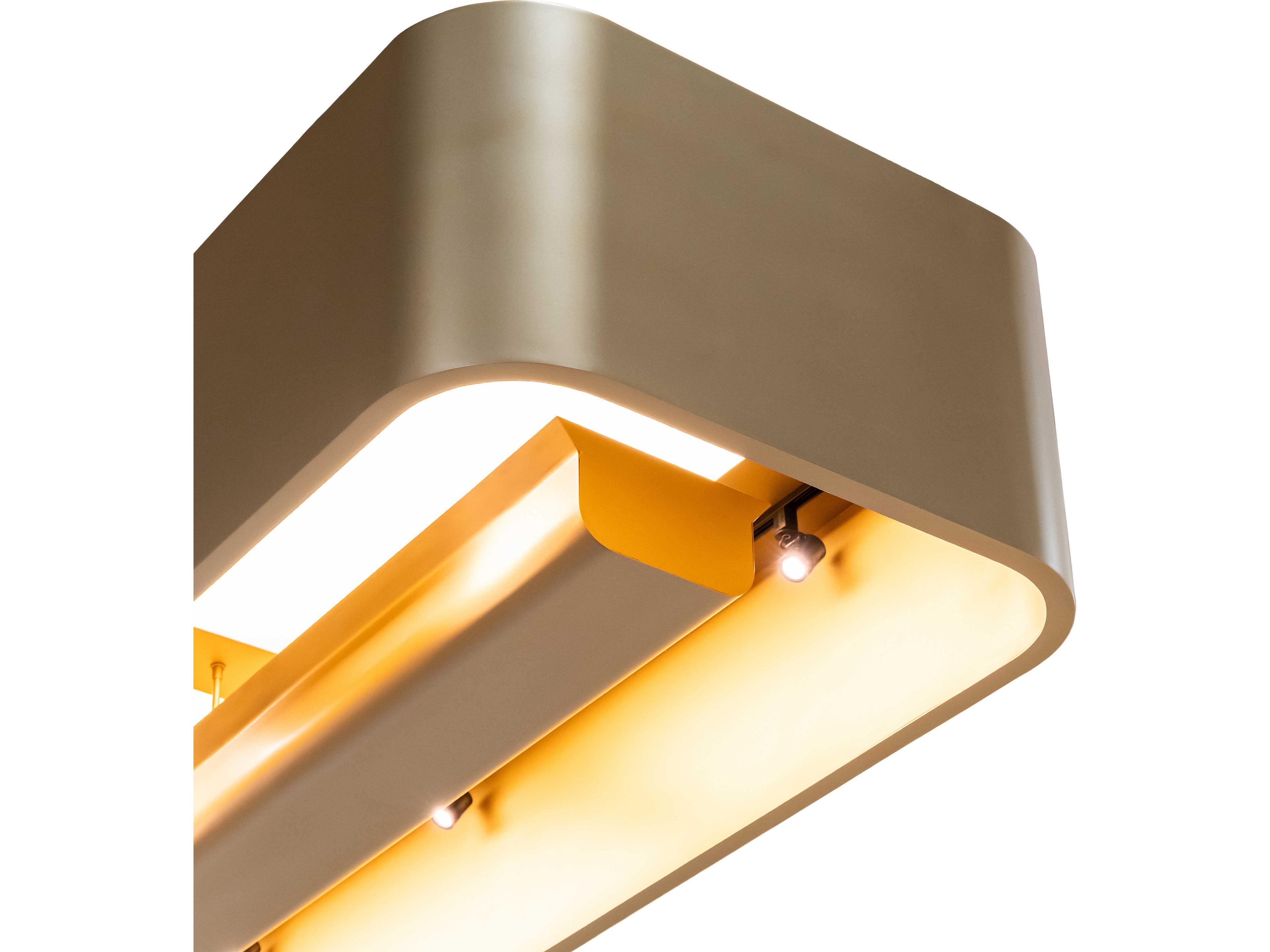 Meyda Betheim Statuario Idalight Gold Linear Island Pendant