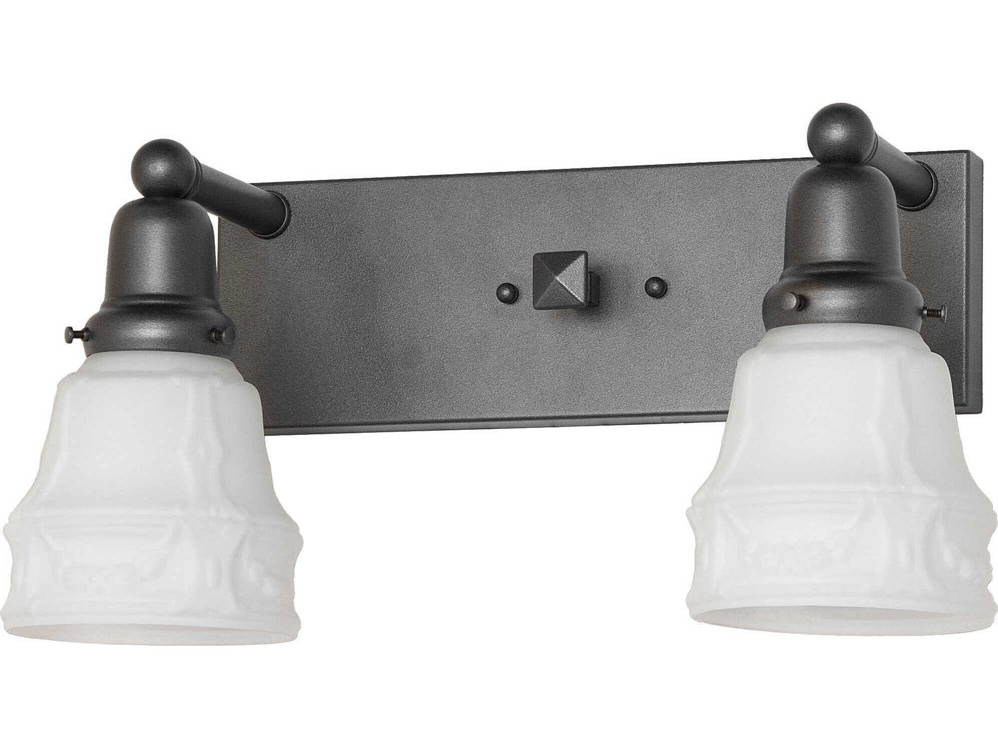 Meyda Revival 2-Light Blackened Pewter Vanity Light