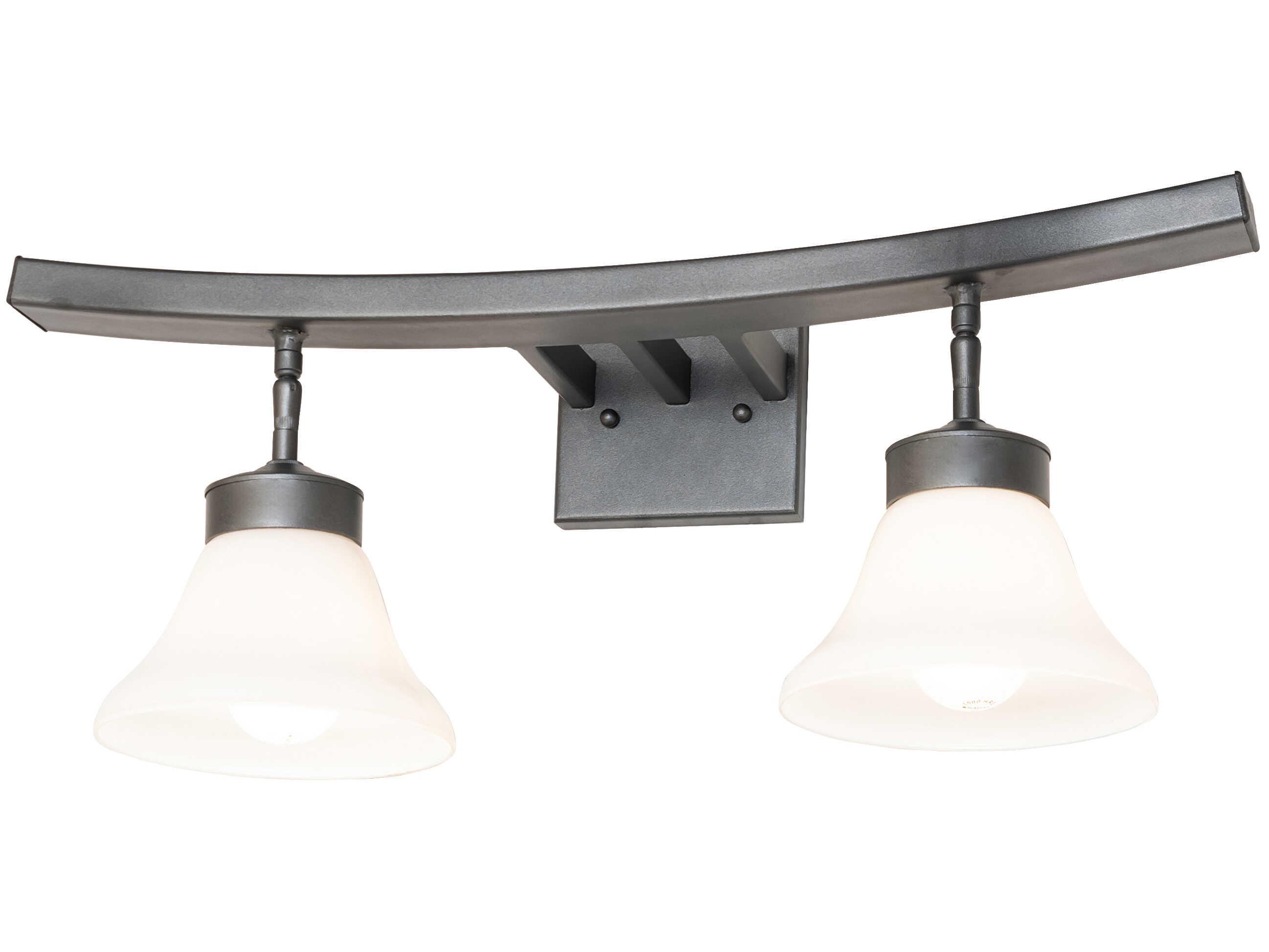 Meyda Leya 2-Light Blackened Pewter Vanity Light