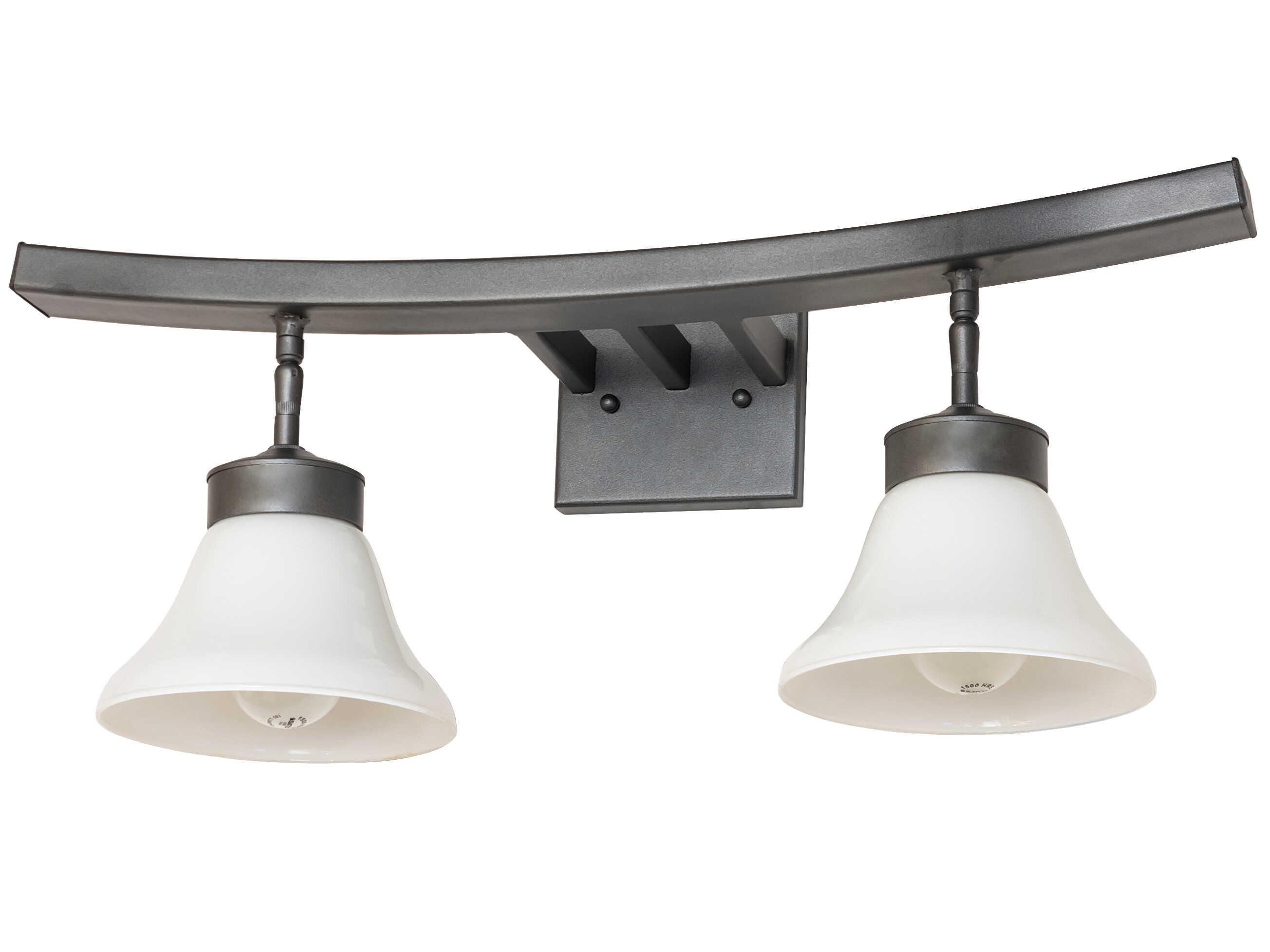 Meyda Leya 2-Light Blackened Pewter Vanity Light