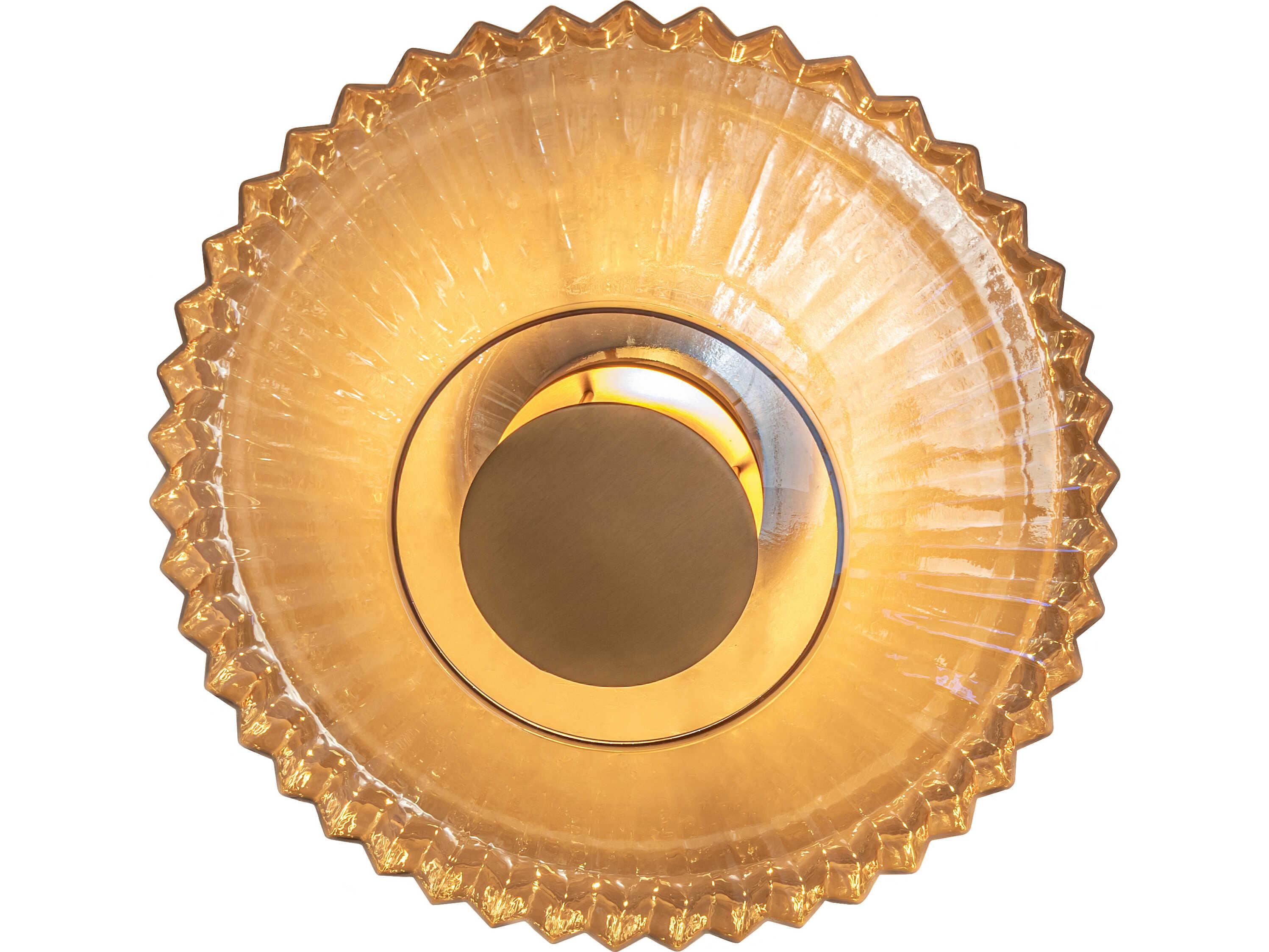 Meyda Meri Champagne Iridescent Glass Gold Wall Sconce