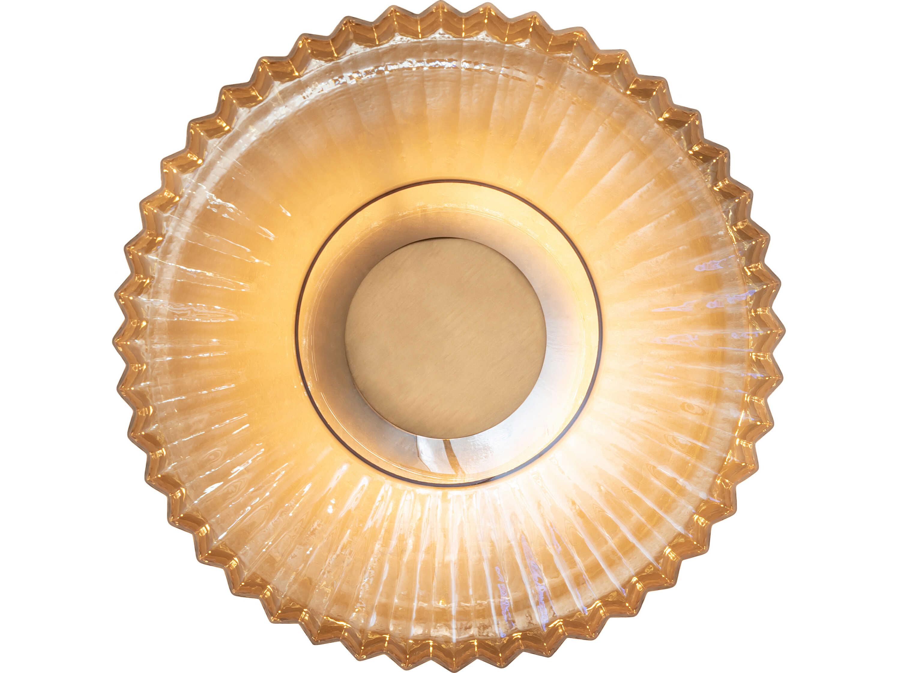 Meyda Meri Champagne Iridescent Glass Gold Wall Sconce