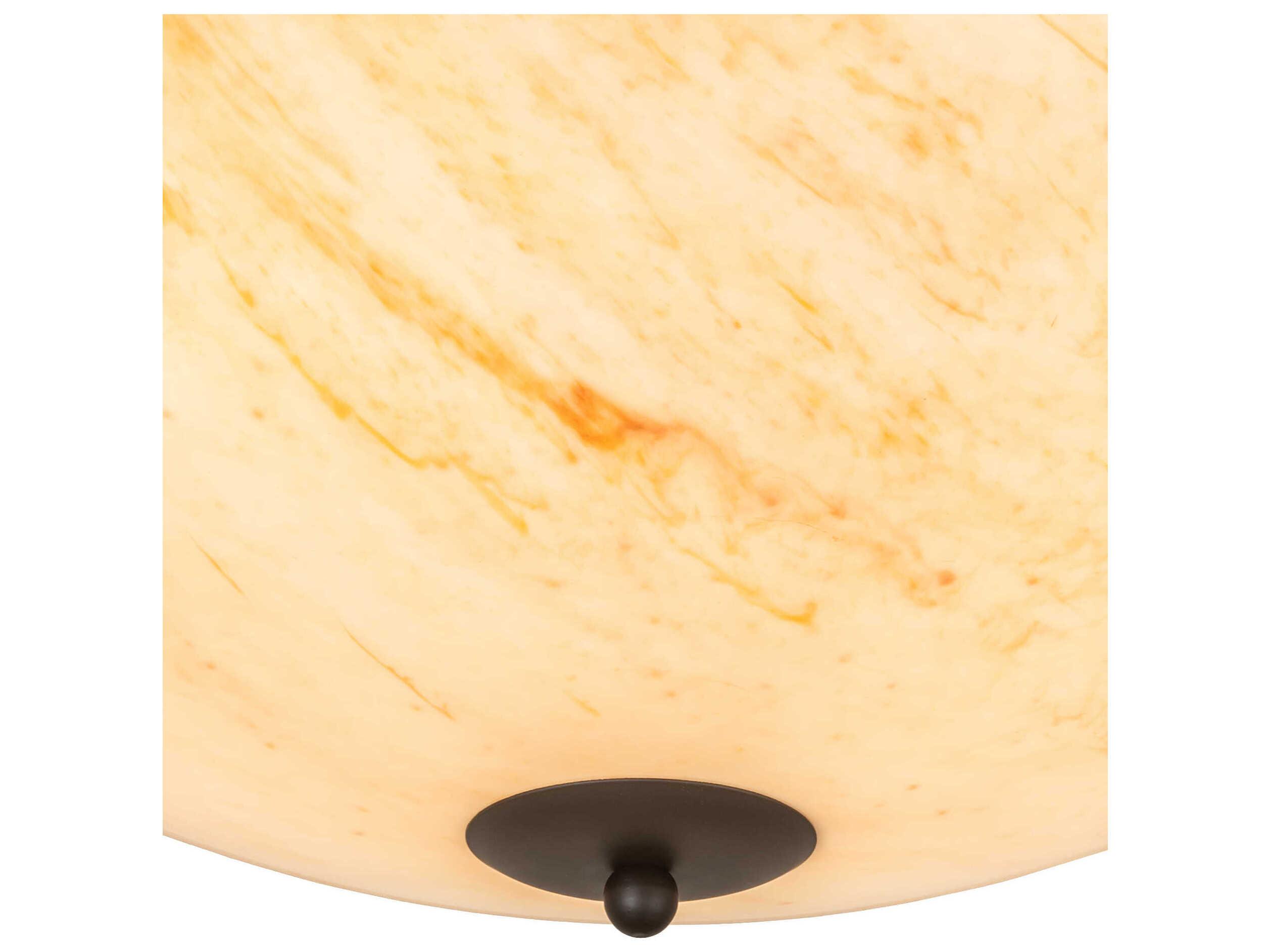 Meyda Cypola 5-Light Oil Rubbed Bronze Bowl Flush Mount