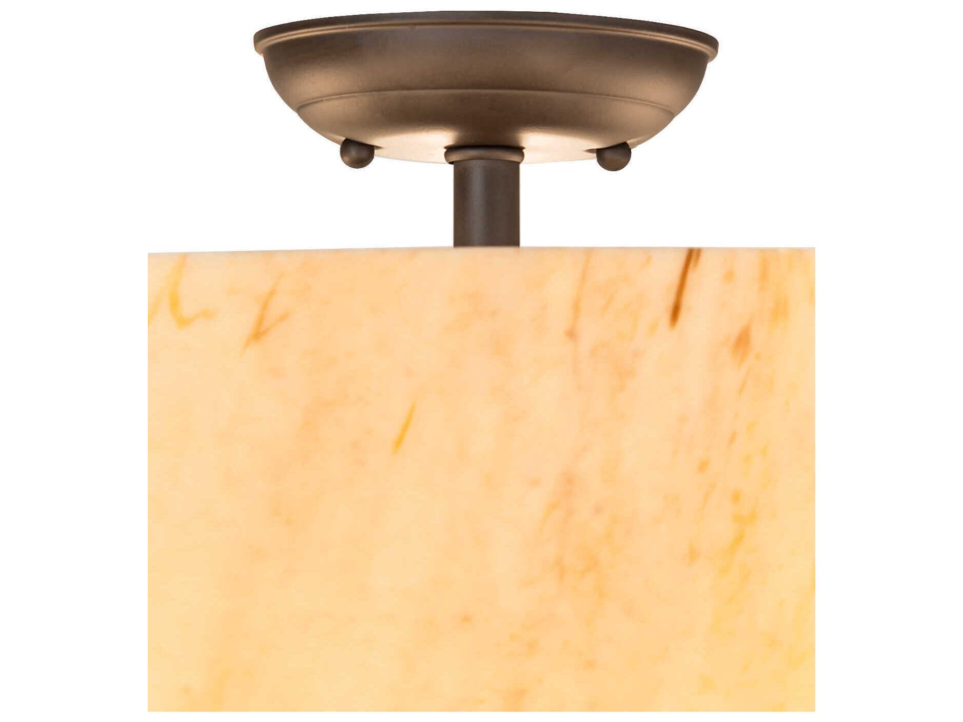 Meyda Cypola 5-Light Oil Rubbed Bronze Bowl Flush Mount