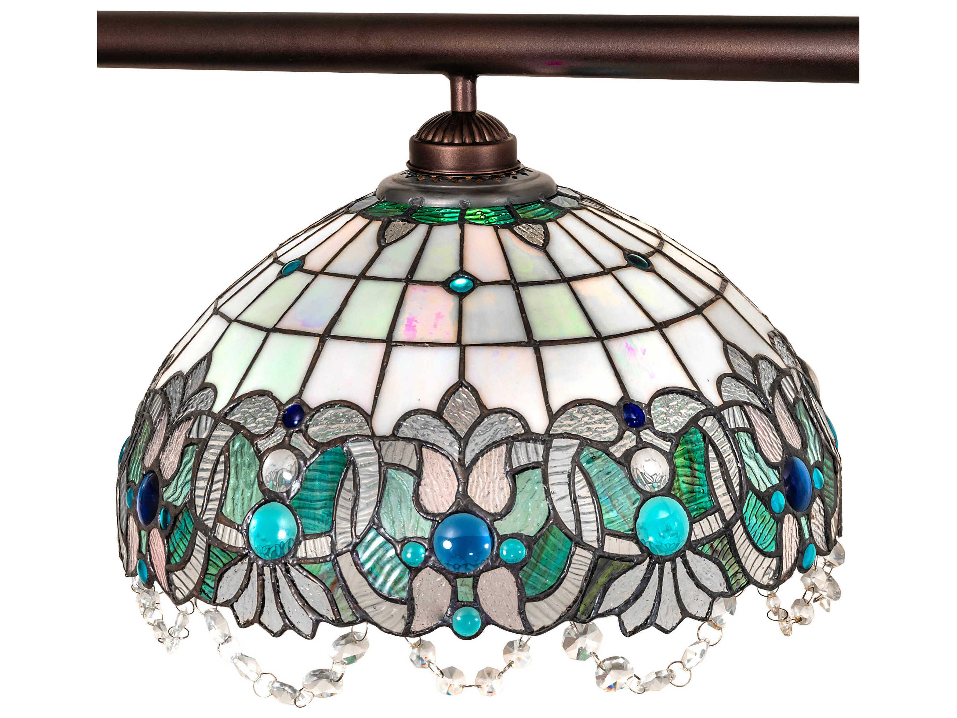 Meyda Angelica 3-Light Mahogany Bronze Traditional Dome Island Pendant