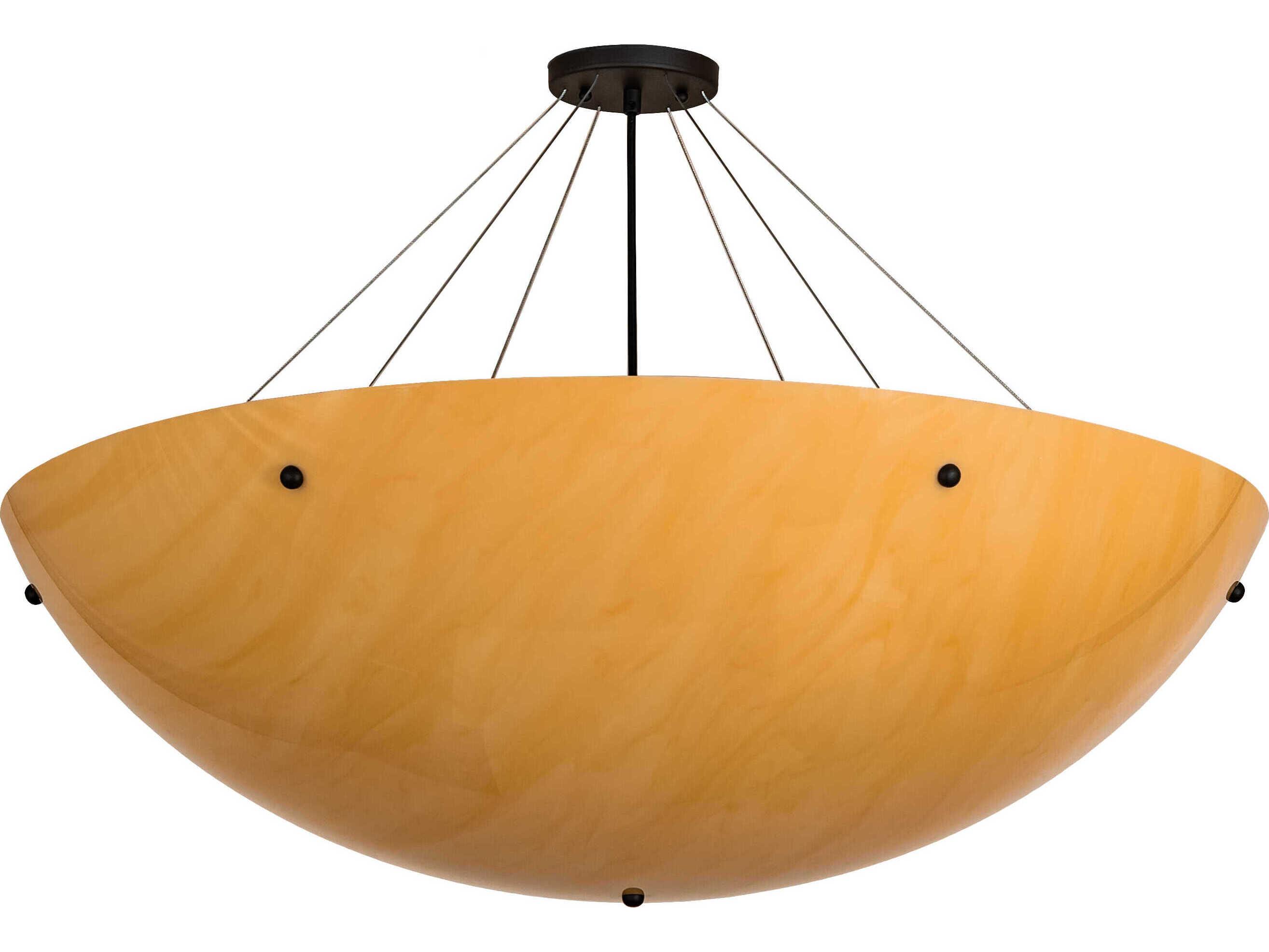 Meyda Cypola 6-Light Oil Rubbed Bronze Bowl Semi Flush Mount