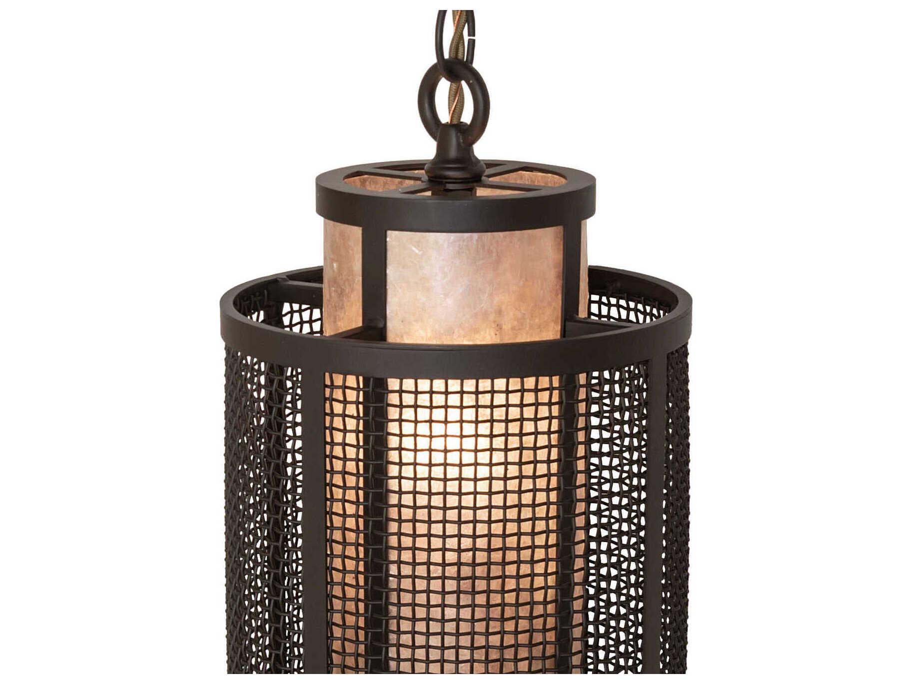 Meyda Cilindro 1-Light Oil Rubbed Bronze Mini Pendant