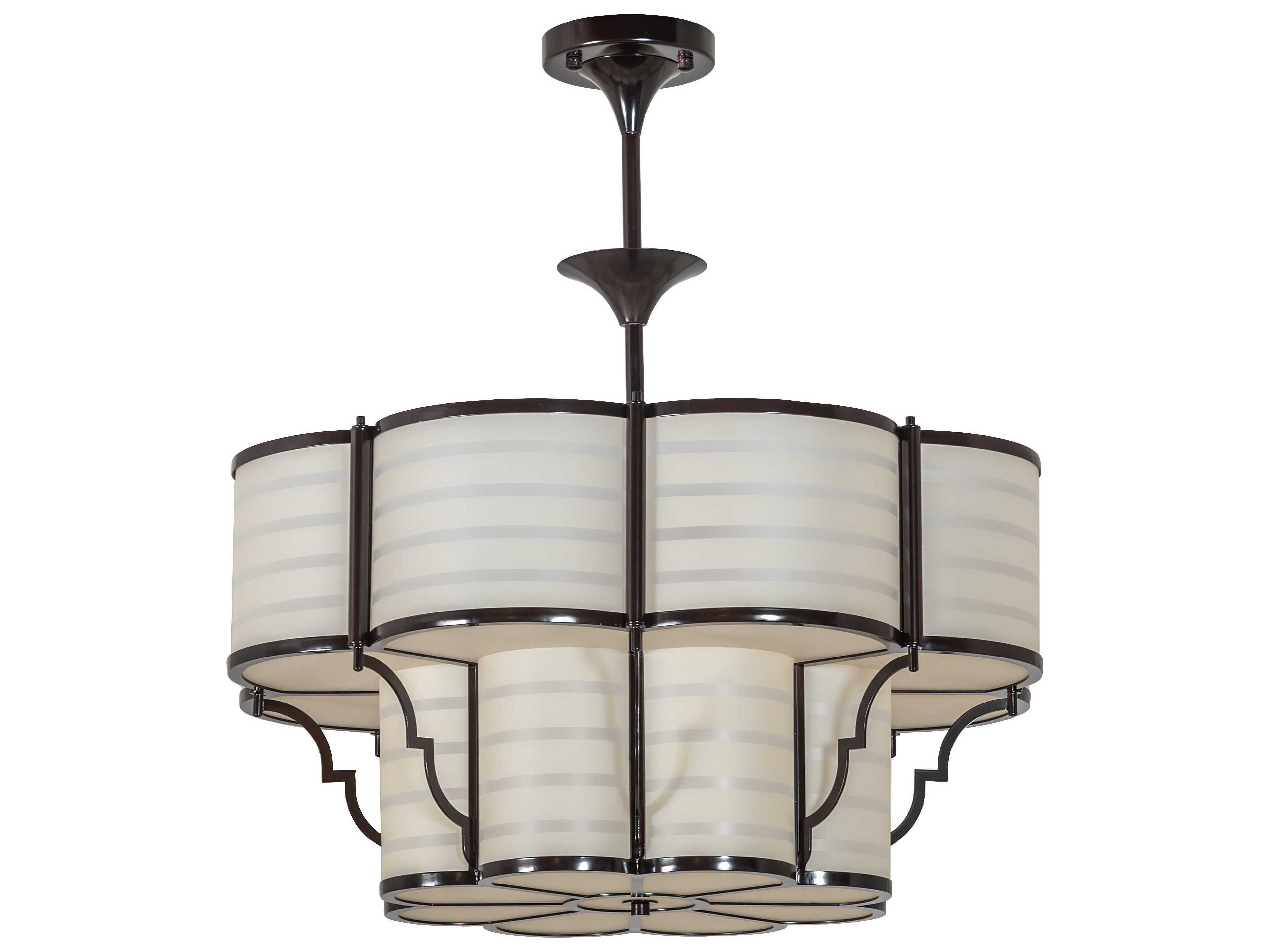 Meyda Alastair 8-Light Dark Bronze Traditional Tiered Pendant