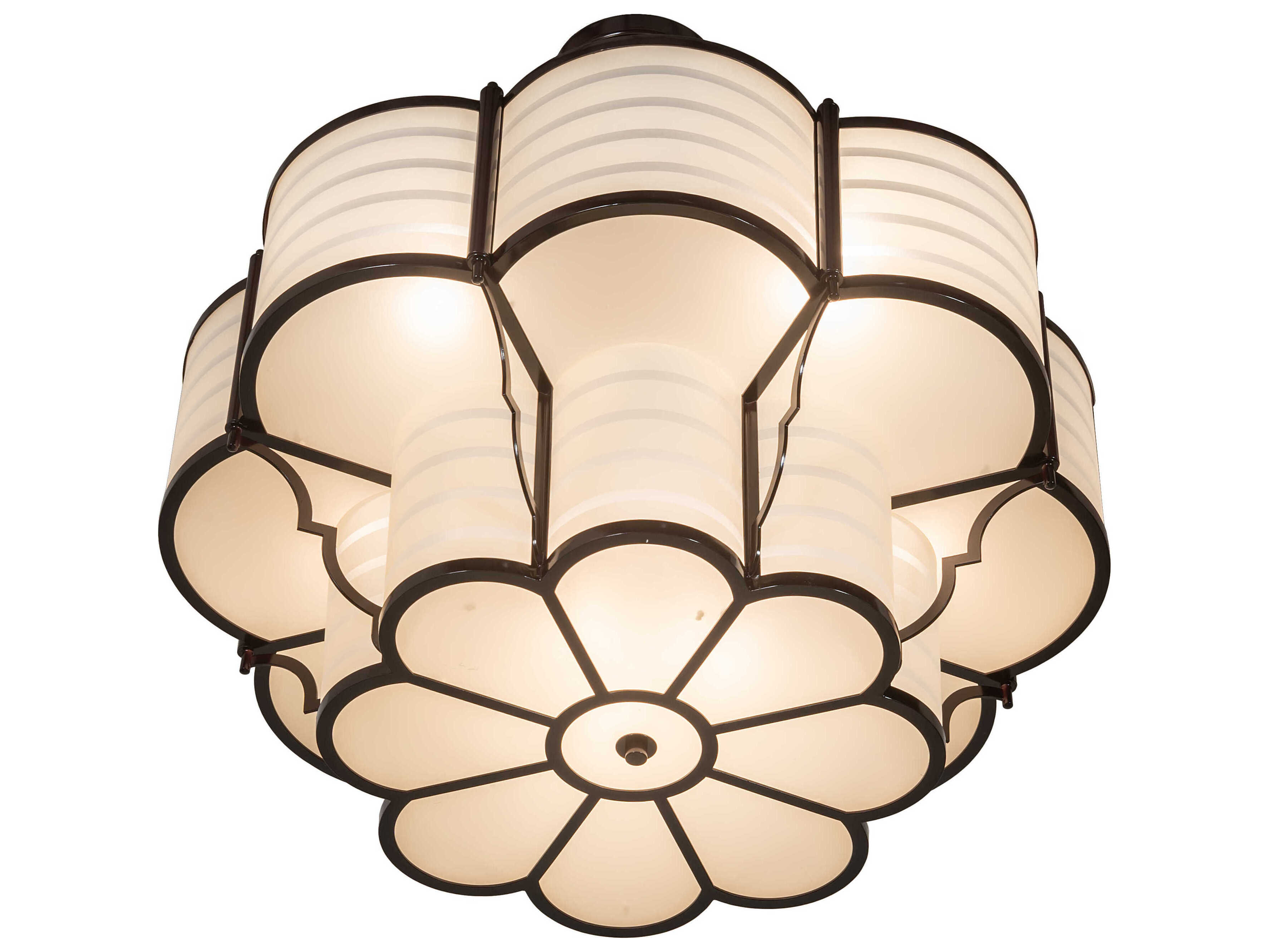 Meyda Alastair 8-Light Dark Bronze Traditional Tiered Pendant