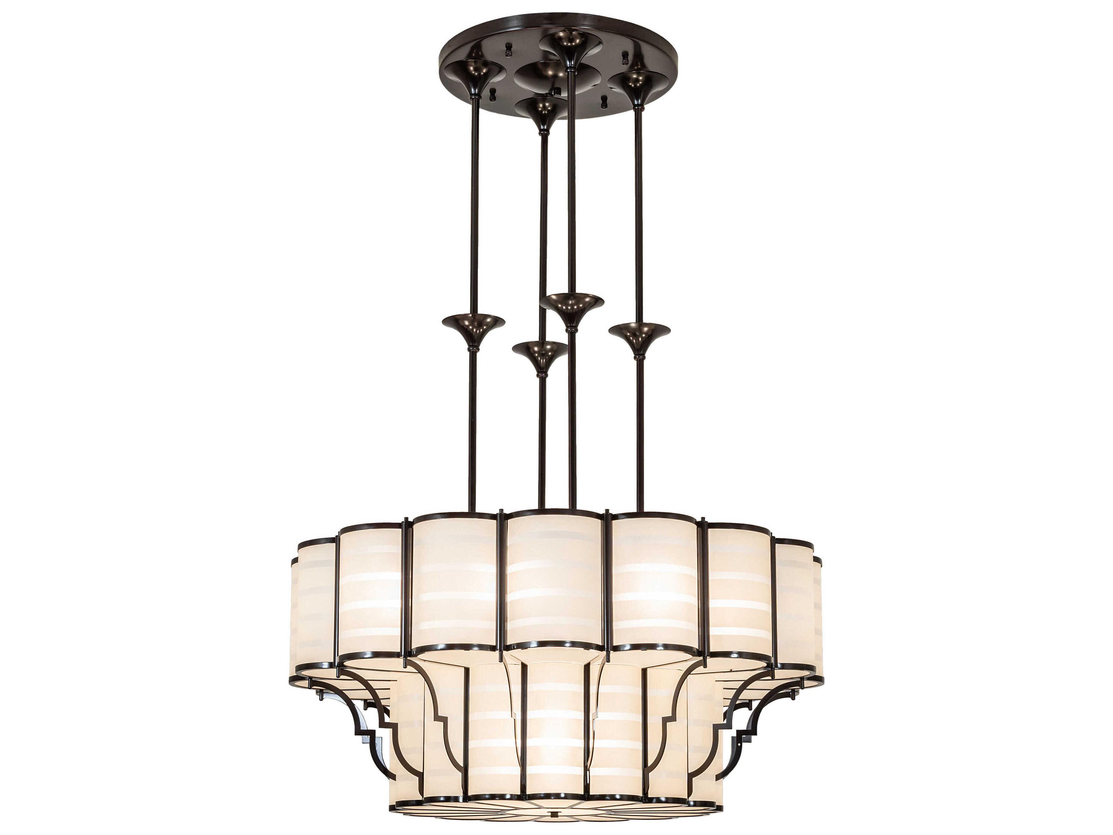 Meyda Alastair 12-Light Dark Bronze Traditional Pendant