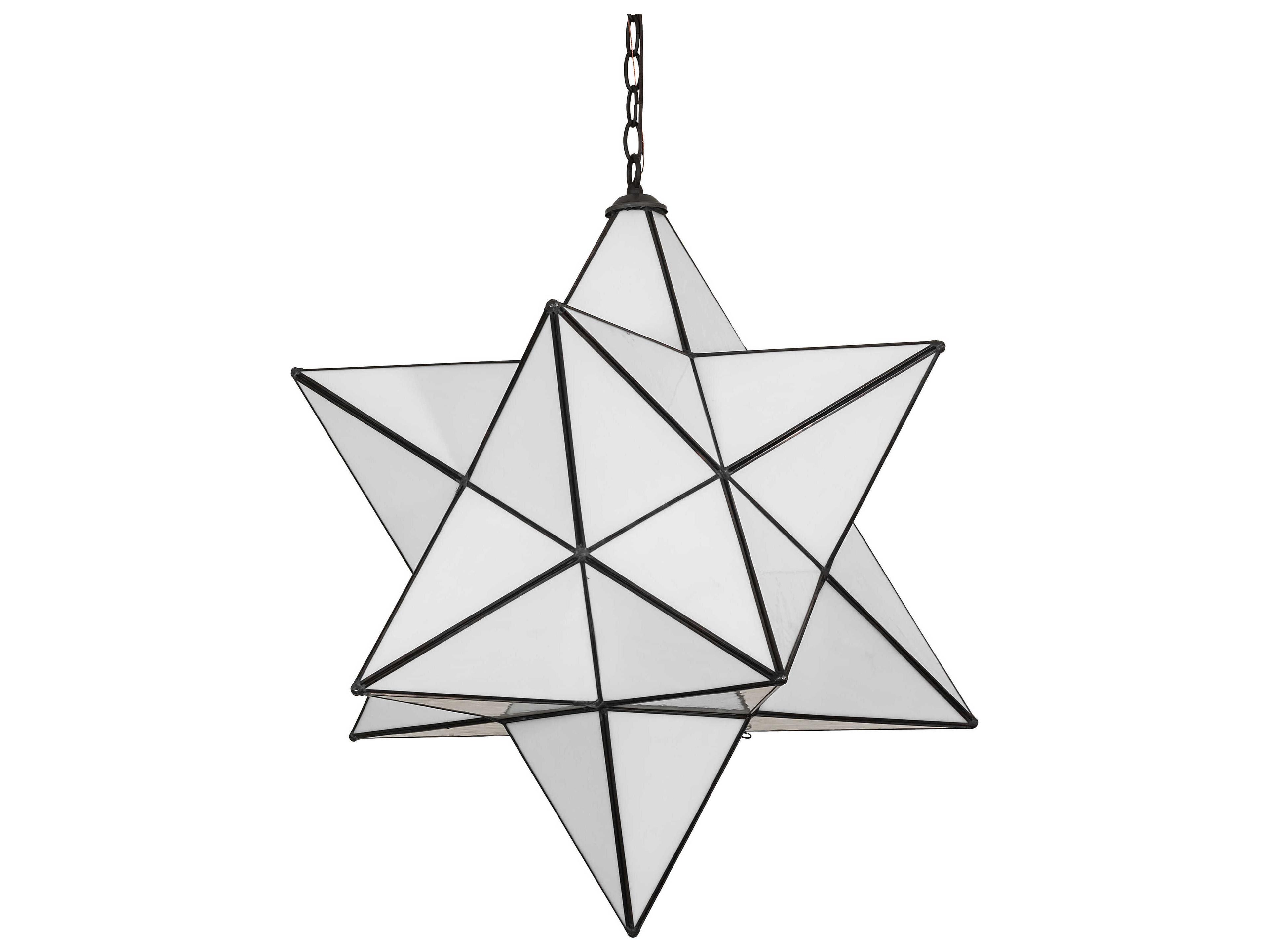 Meyda Moravian Star 1-Light Oil Rubbed Bronze Pendant