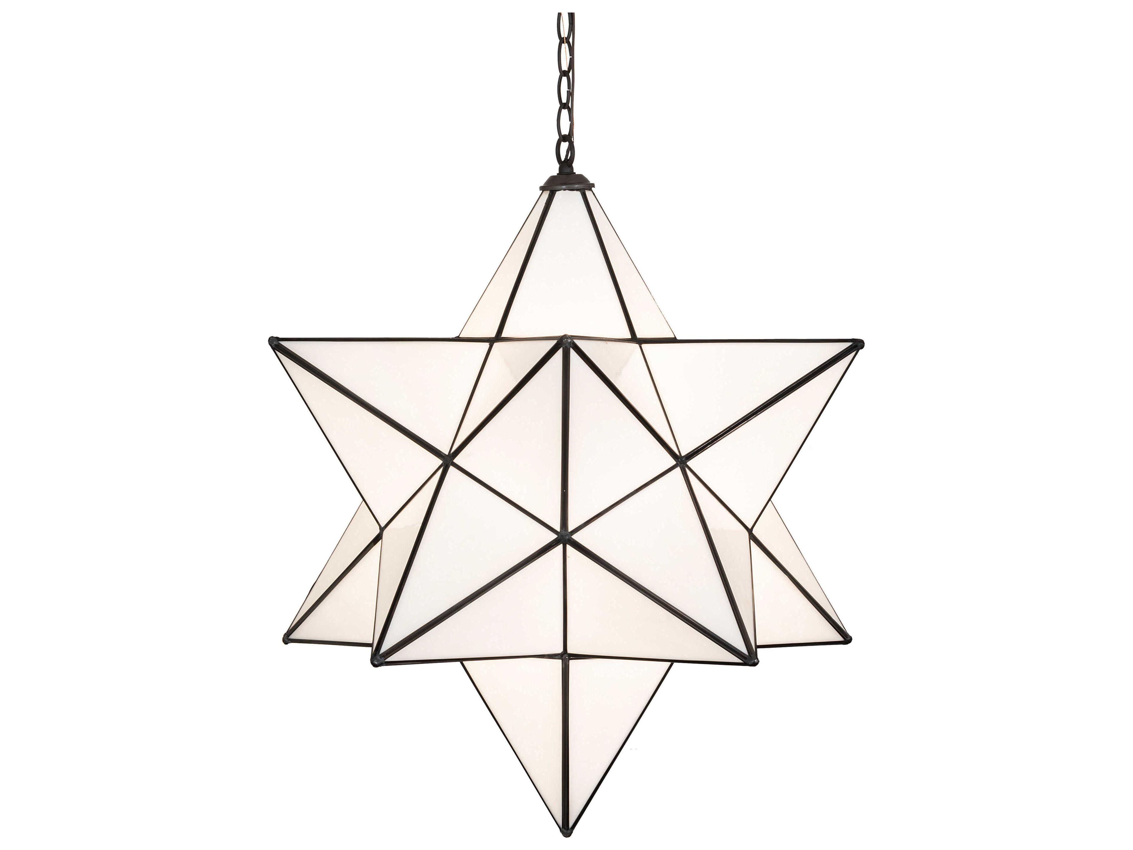 Meyda Moravian Star 1-Light Oil Rubbed Bronze Pendant
