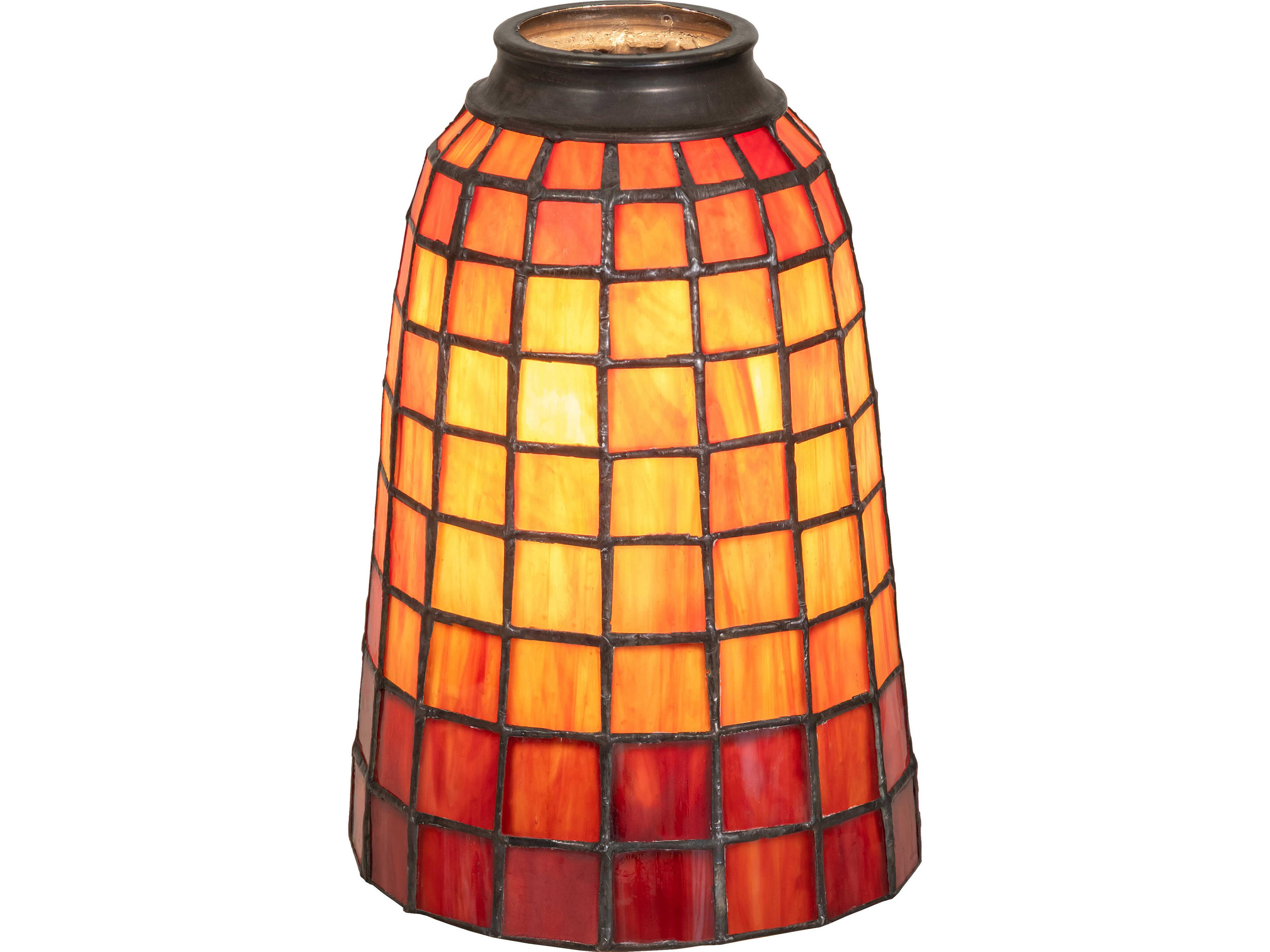 Meyda Terra Naranja Stained Glass