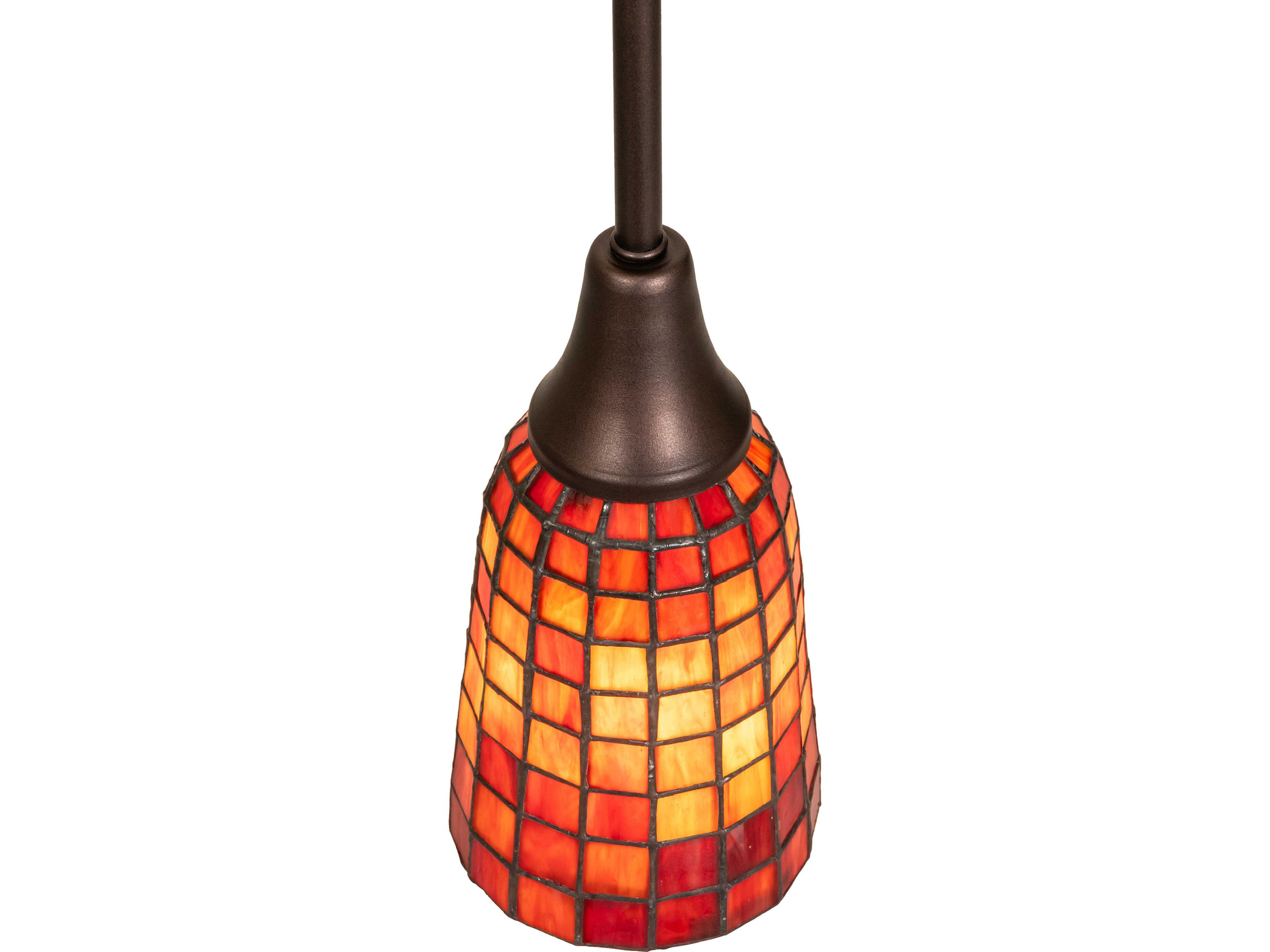 Meyda Terra Naranja 1-Light Orange Mini Pendant