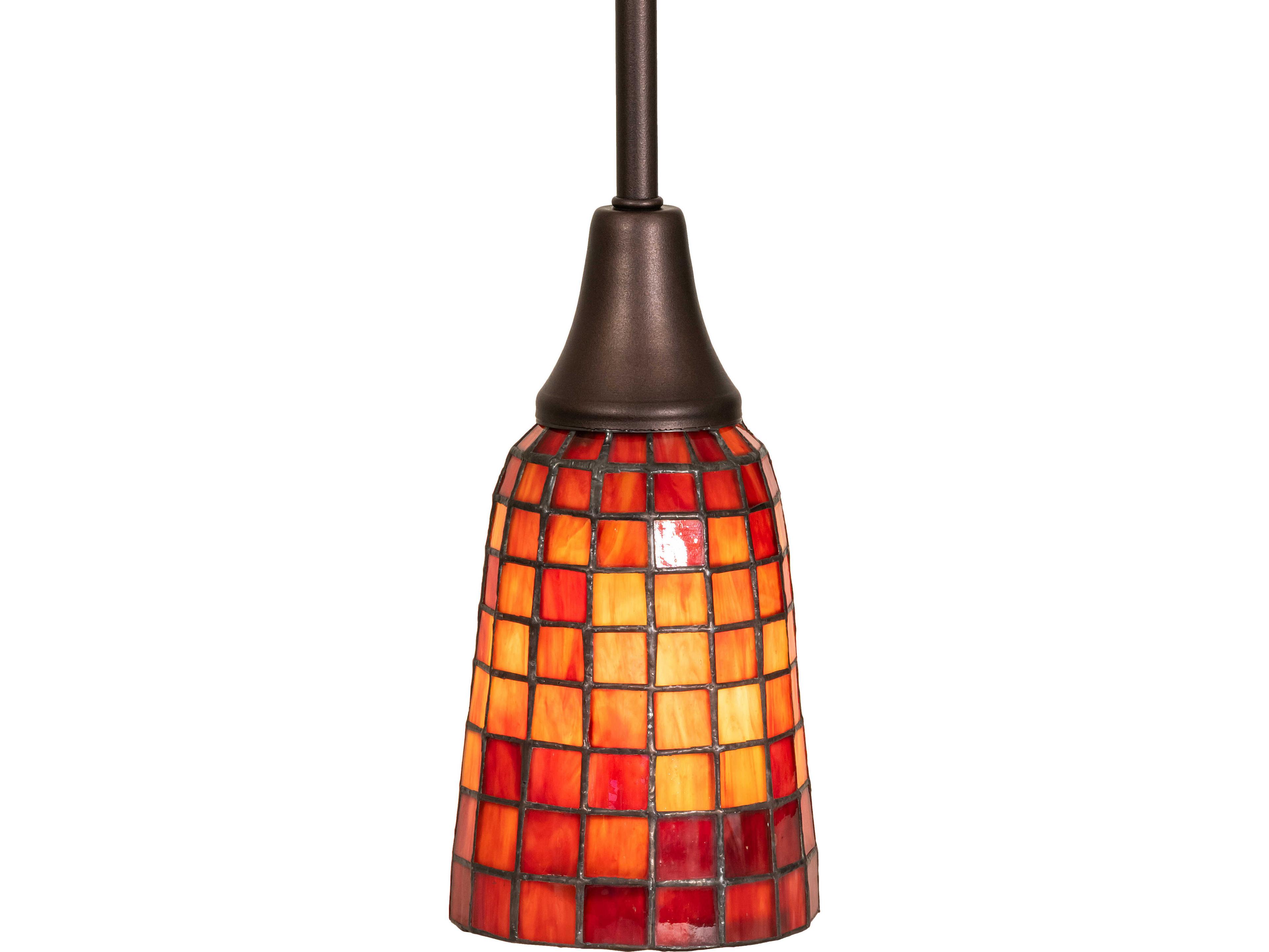 Meyda Terra Naranja 1-Light Orange Mini Pendant