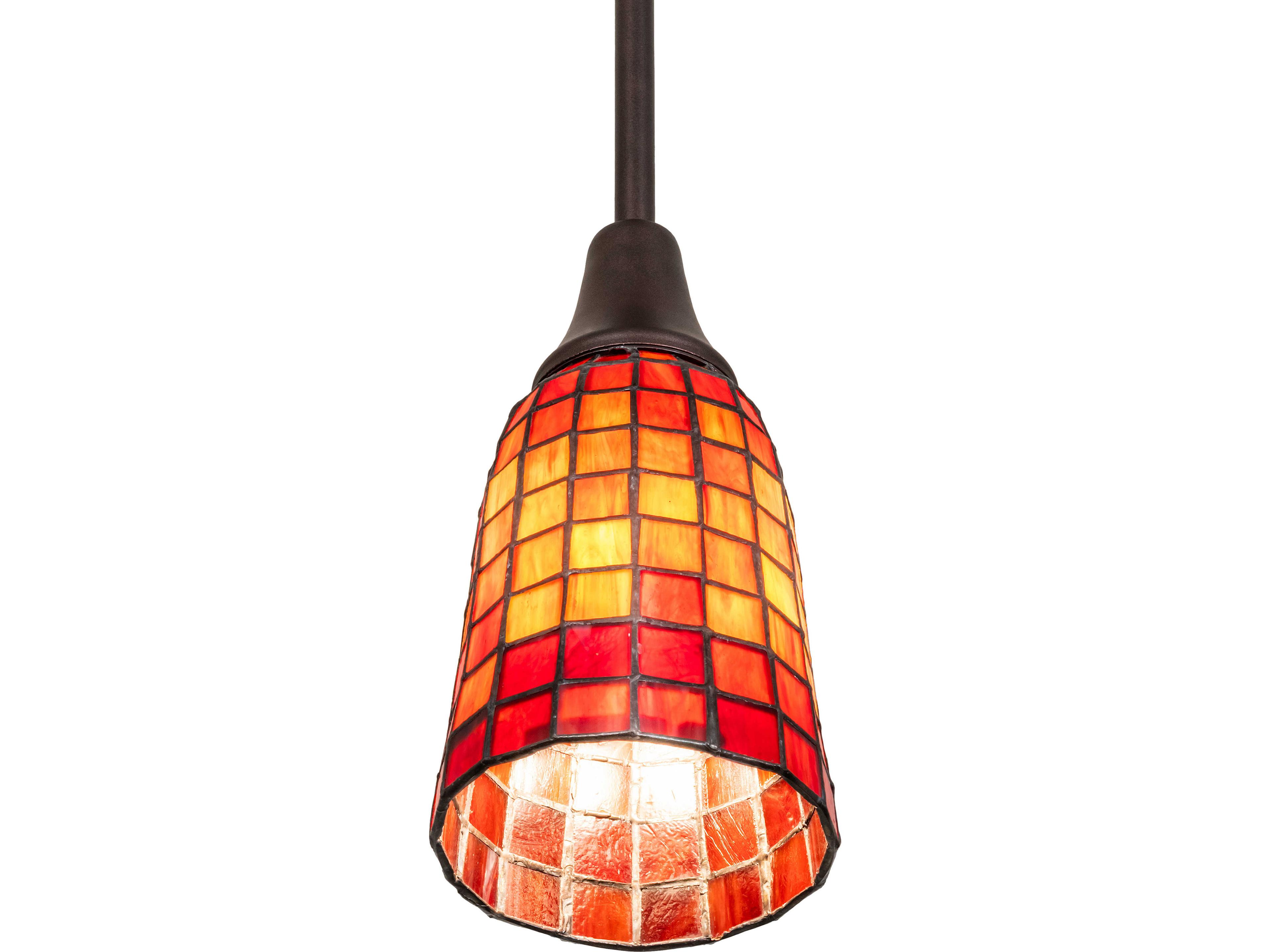 Meyda Terra Naranja 1-Light Orange Mini Pendant