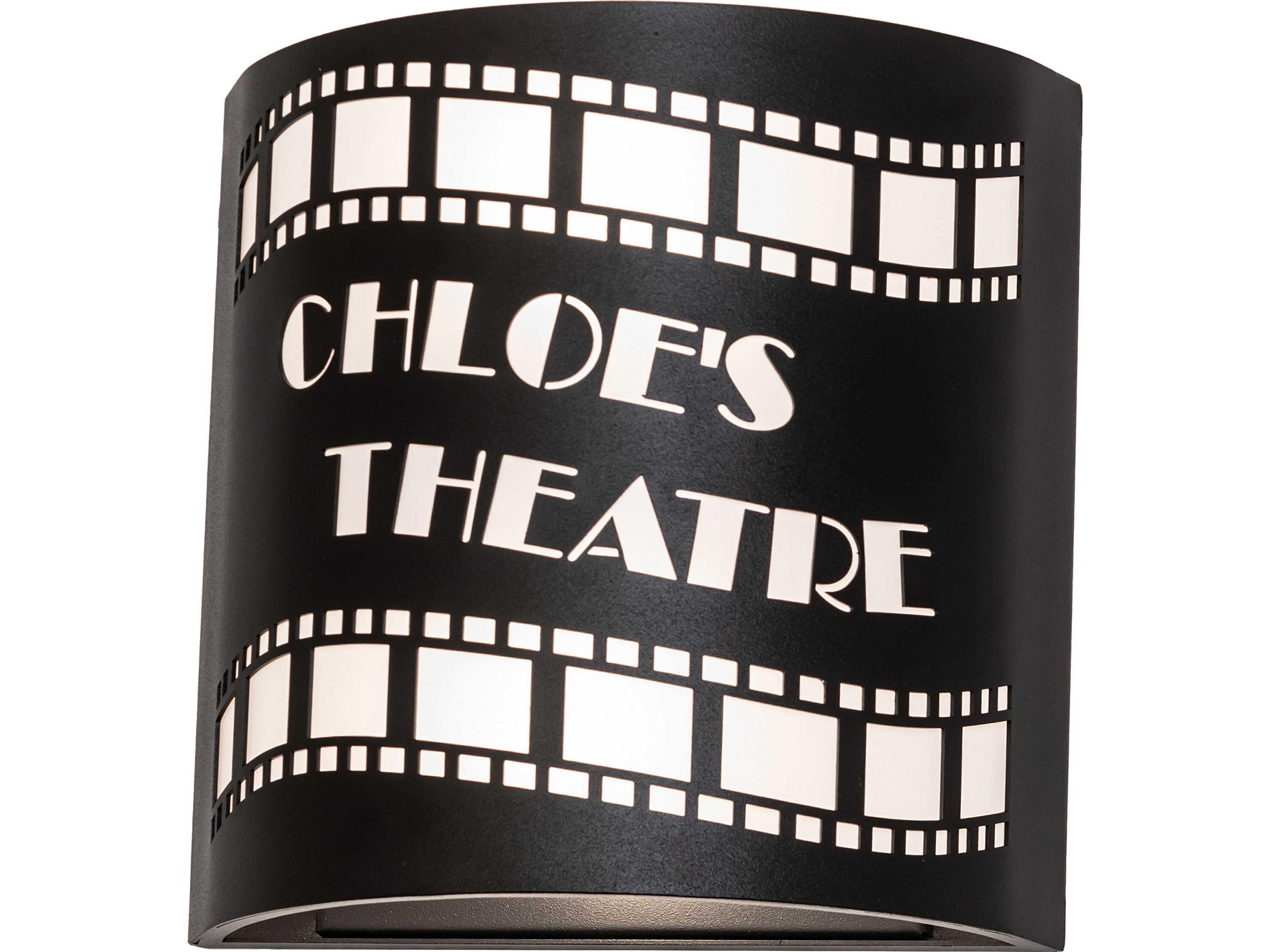 Meyda Tinseltown 2-Light Artic Idalight Black Wall Sconce