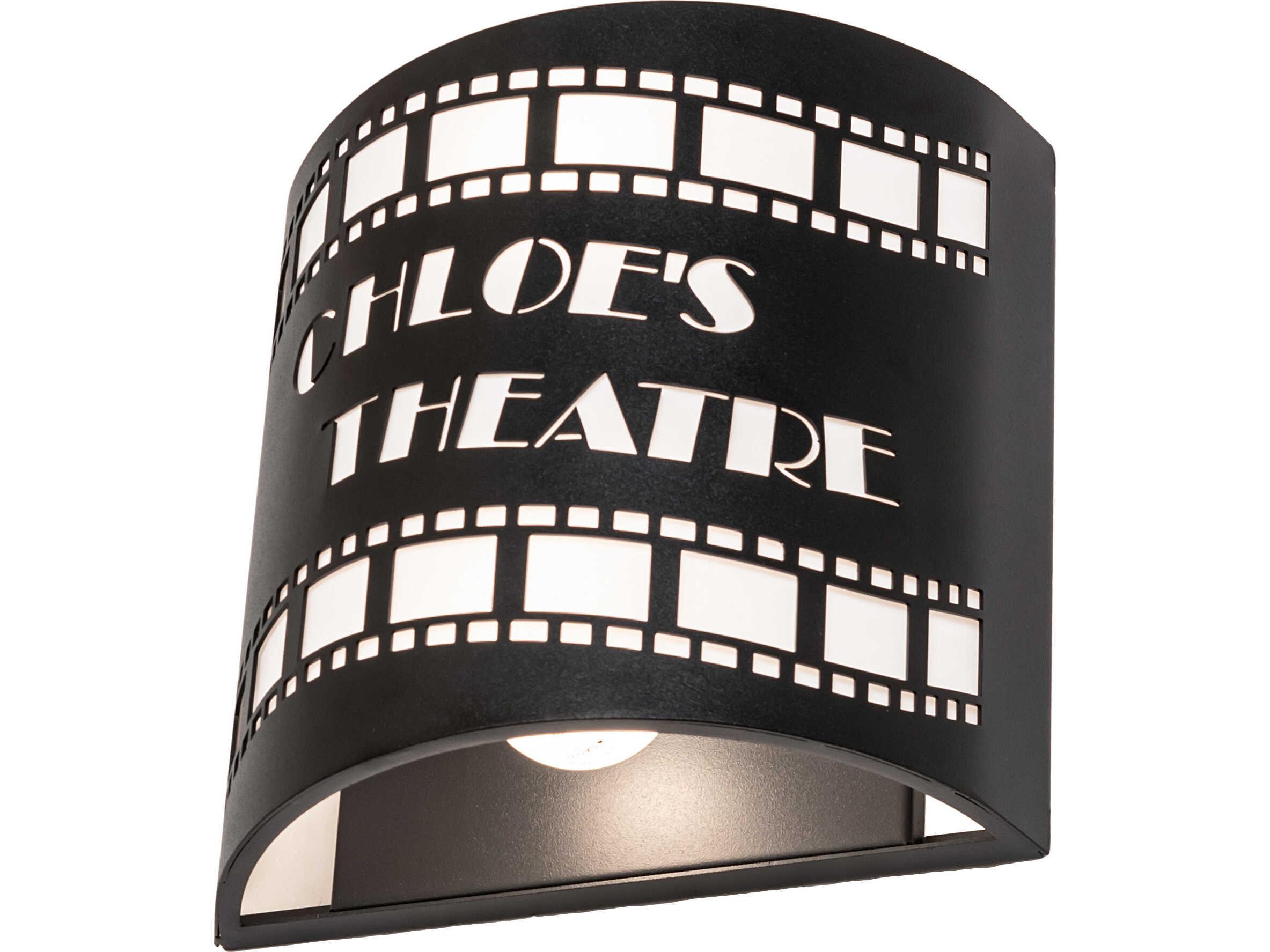 Meyda Tinseltown 2-Light Artic Idalight Black Wall Sconce