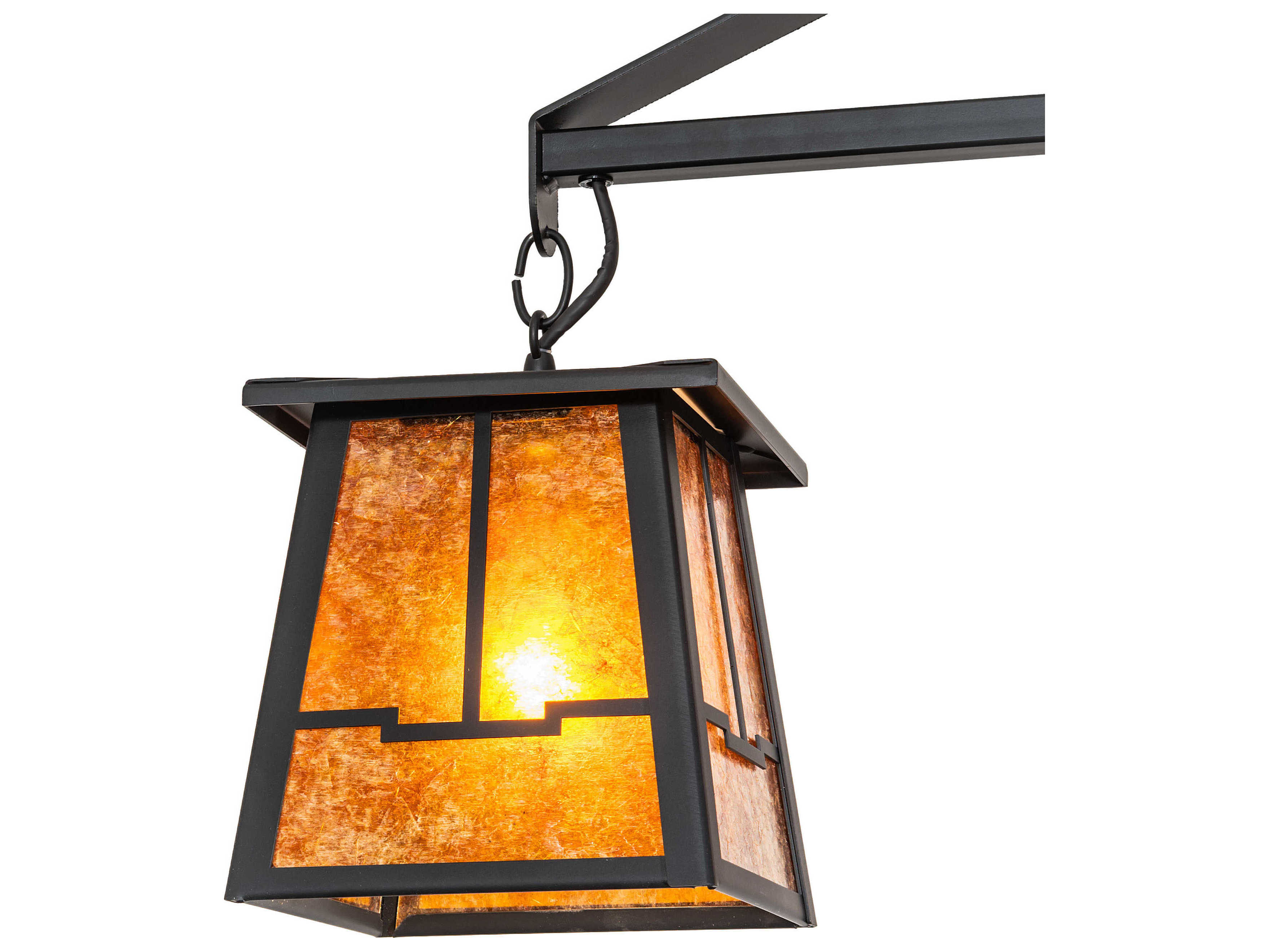 Meyda Bungalow 4-Light Flat Black Traditional Chandelier