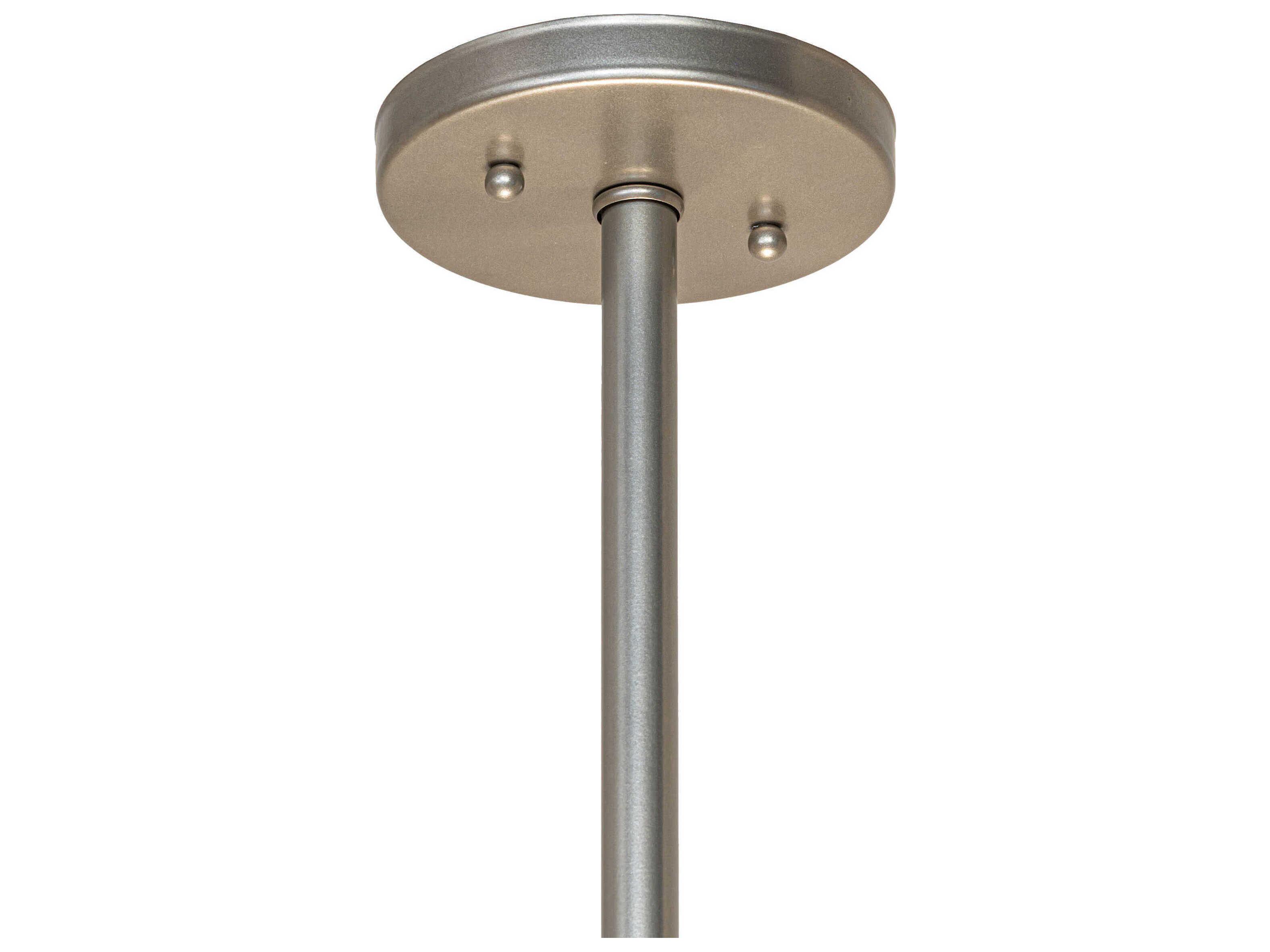 Meyda Cilindro 3-Light Nickel White Drum Pendant