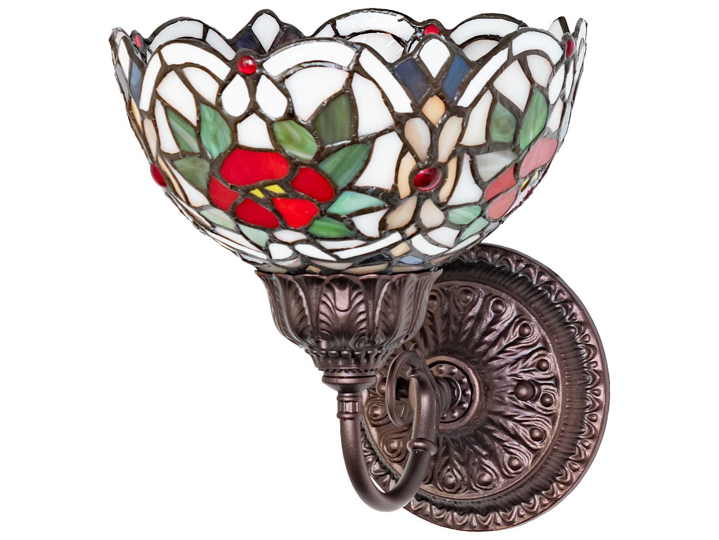 Meyda Renaissance Rose 1-Light Bronze Traditional Wall Sconce