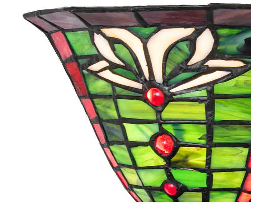 Meyda Dublin 1-Light Mahogany Bronze Traditional Wall Sconce