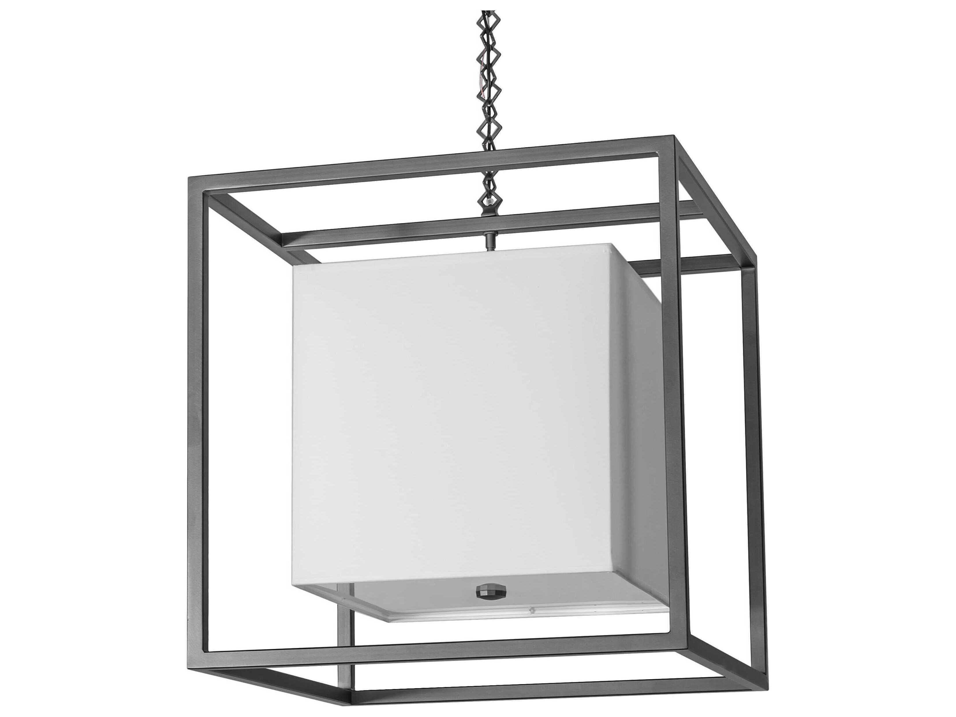 Meyda Kitzi Box 4-Light Wrought Iron Pendant