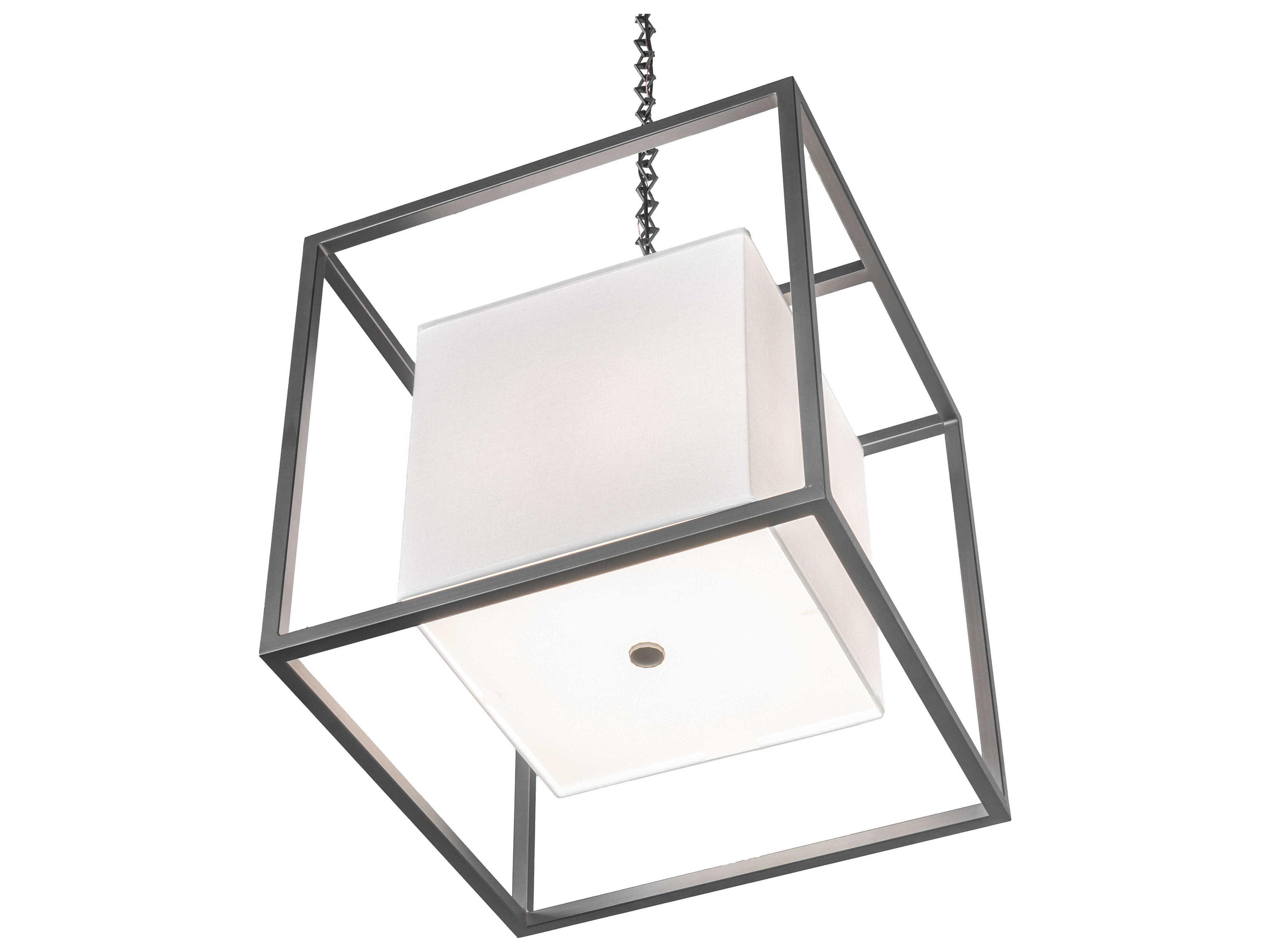 Meyda Kitzi Box 4-Light Wrought Iron Pendant