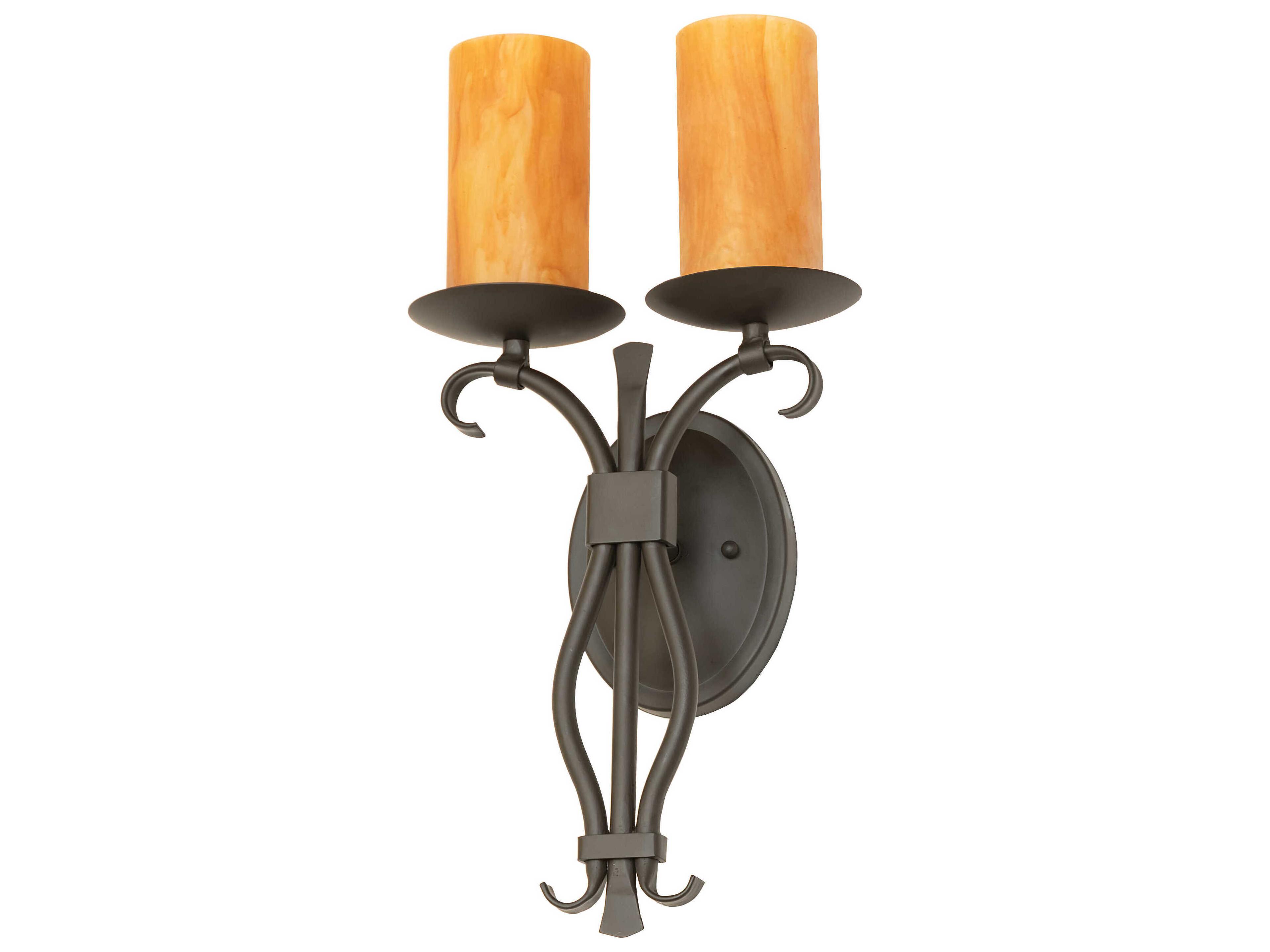 Meyda Juliana 2-Light Oil Rubbed Bronze Wall Sconce